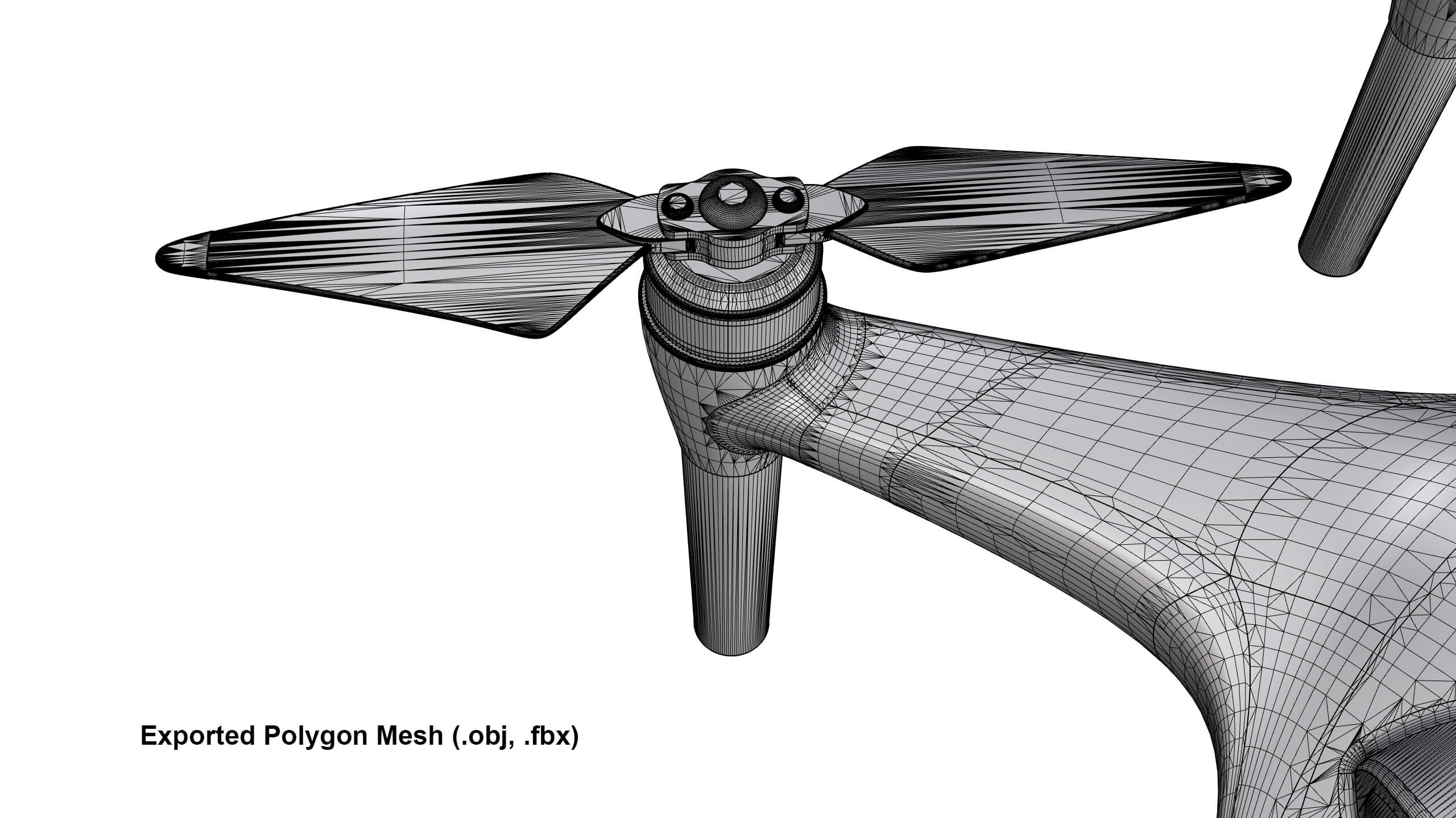 Industrial Inspection Drone Concept 3D Model