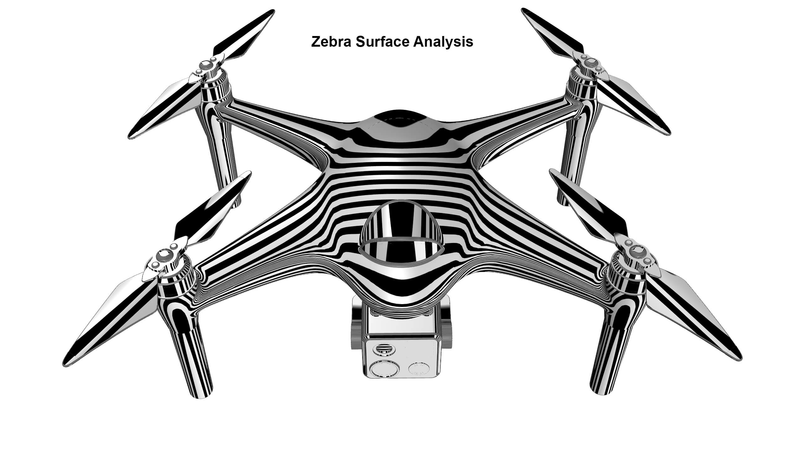 Industrial Inspection Drone Concept 3D Model