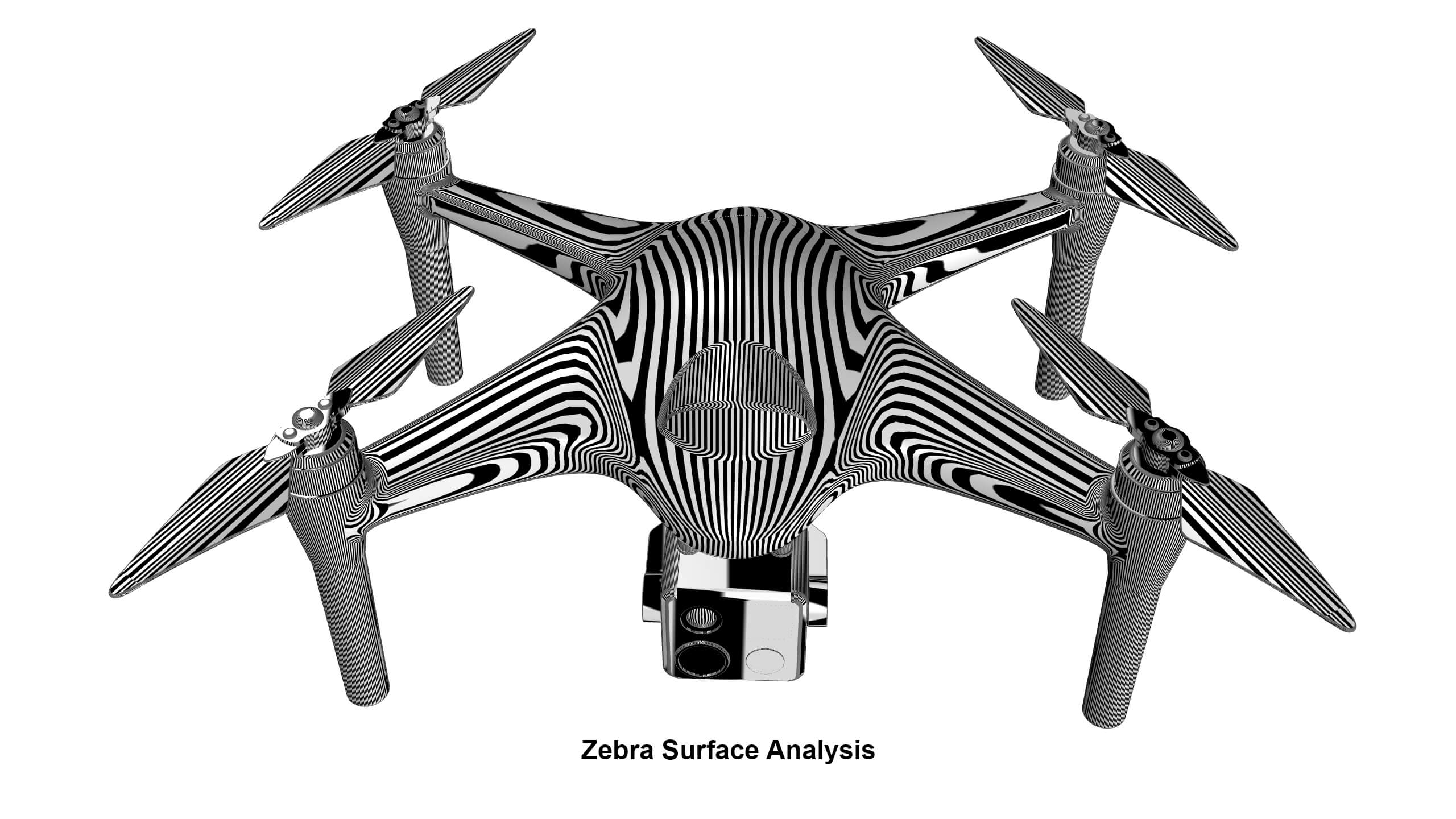 Industrial Inspection Drone Concept 3D Model