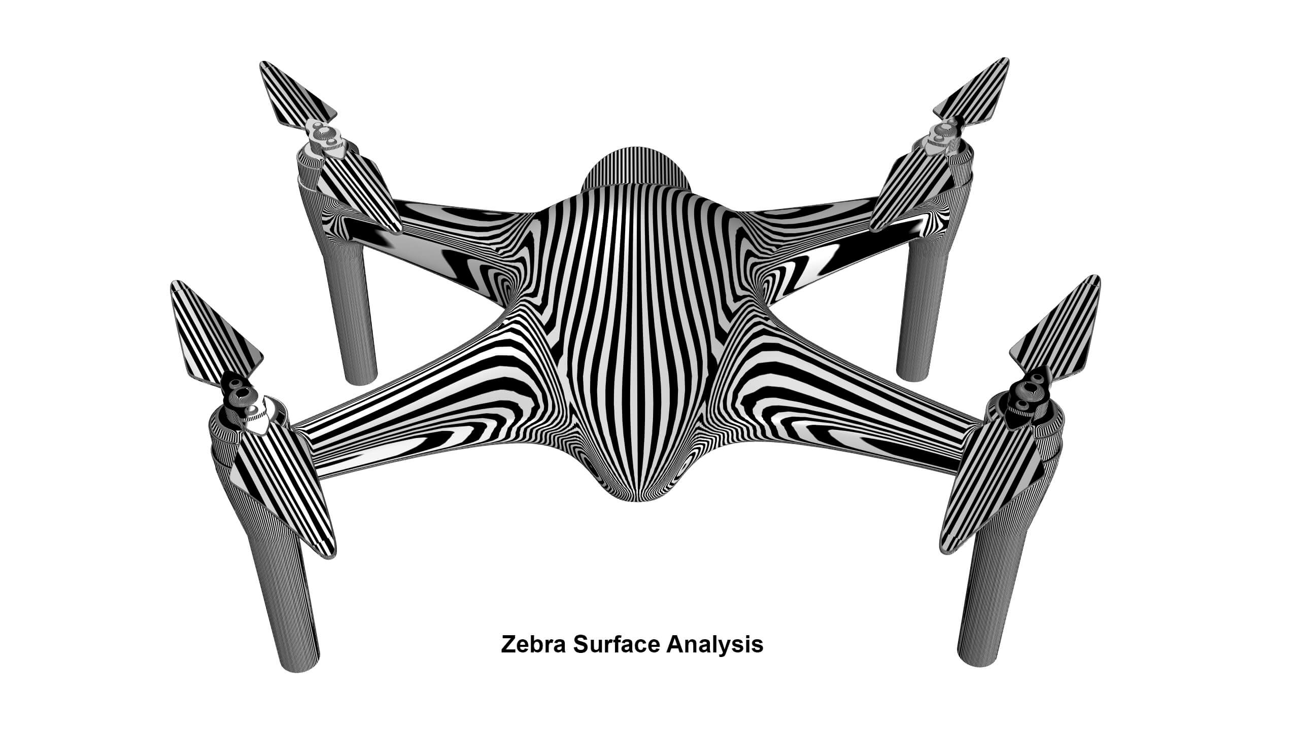 Industrial Inspection Drone Concept 3D Model