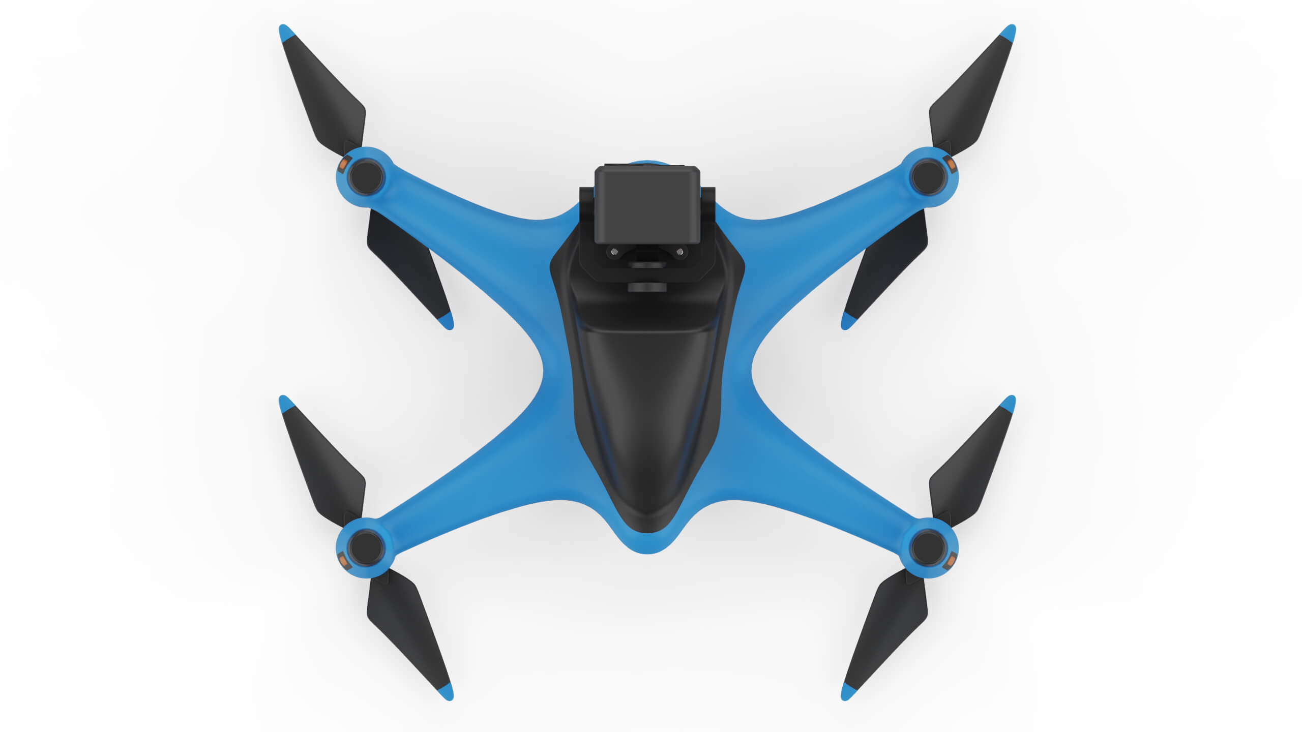 Industrial Inspection Drone Concept 3D Model