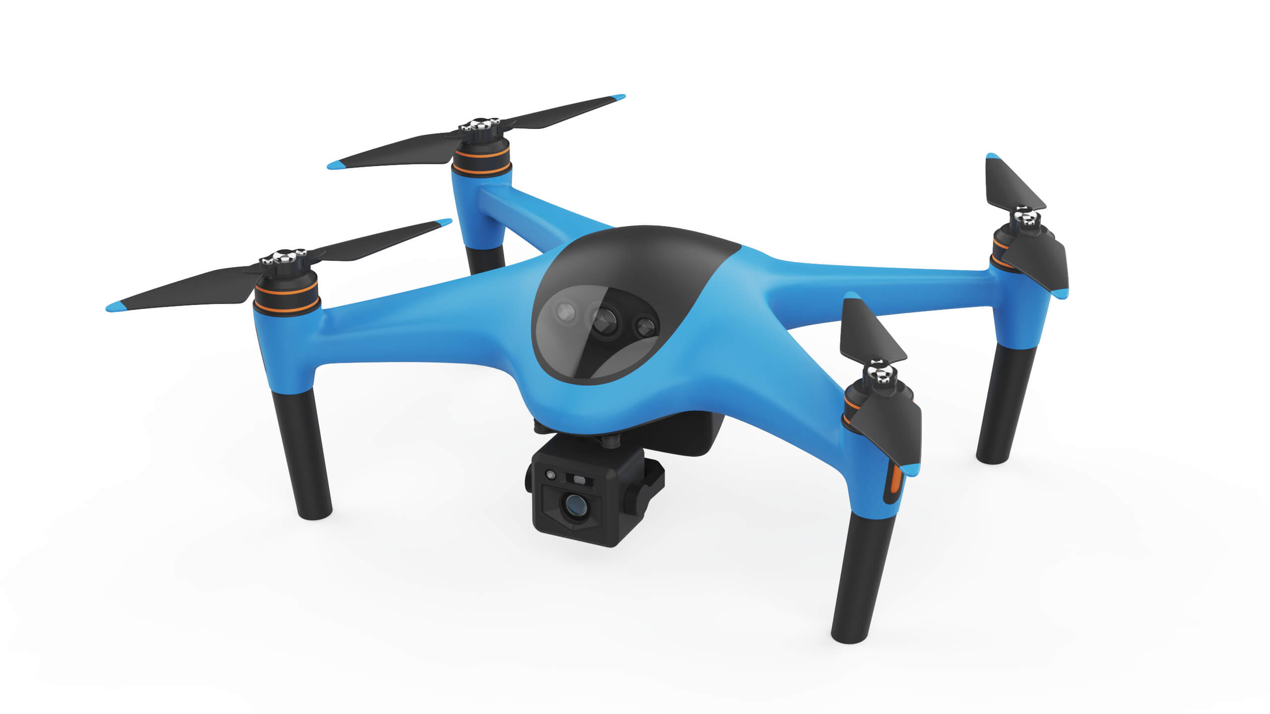 Industrial Photography Drone Concept 3D Model