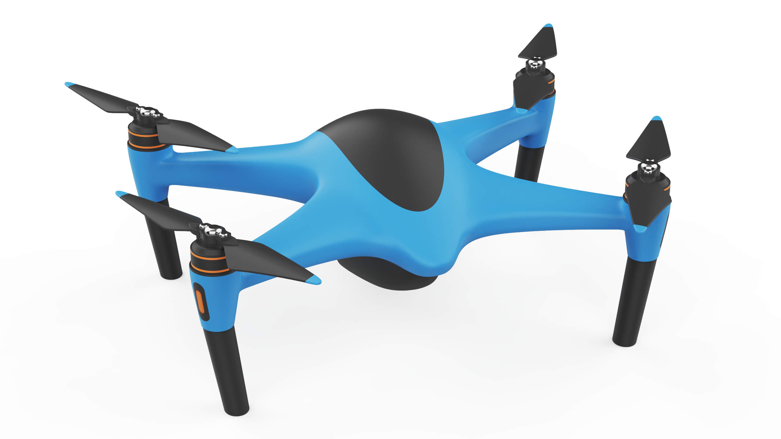 Industrial Photography Drone Concept 3D Model