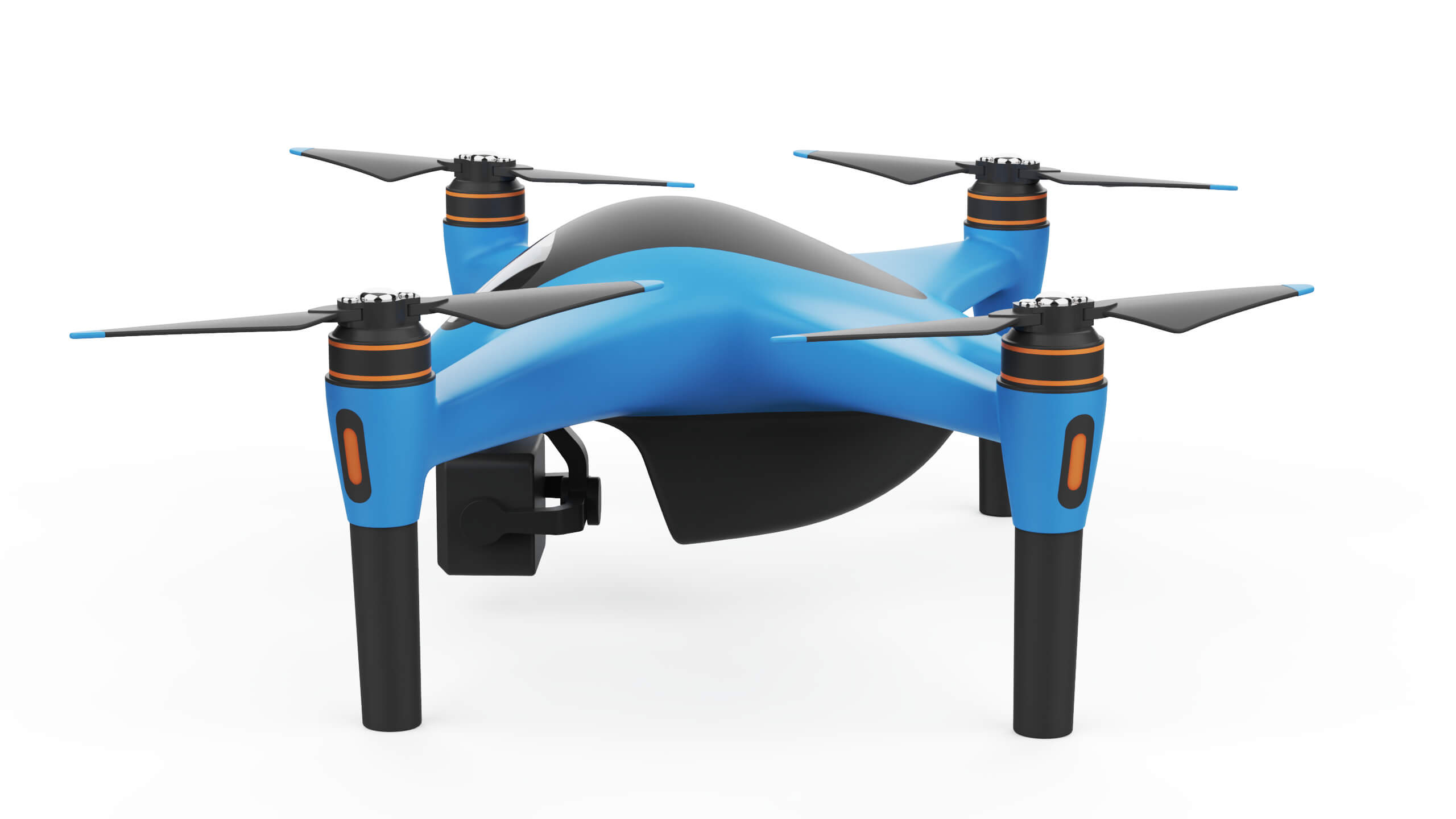 Industrial Photography Drone Concept 3D Model