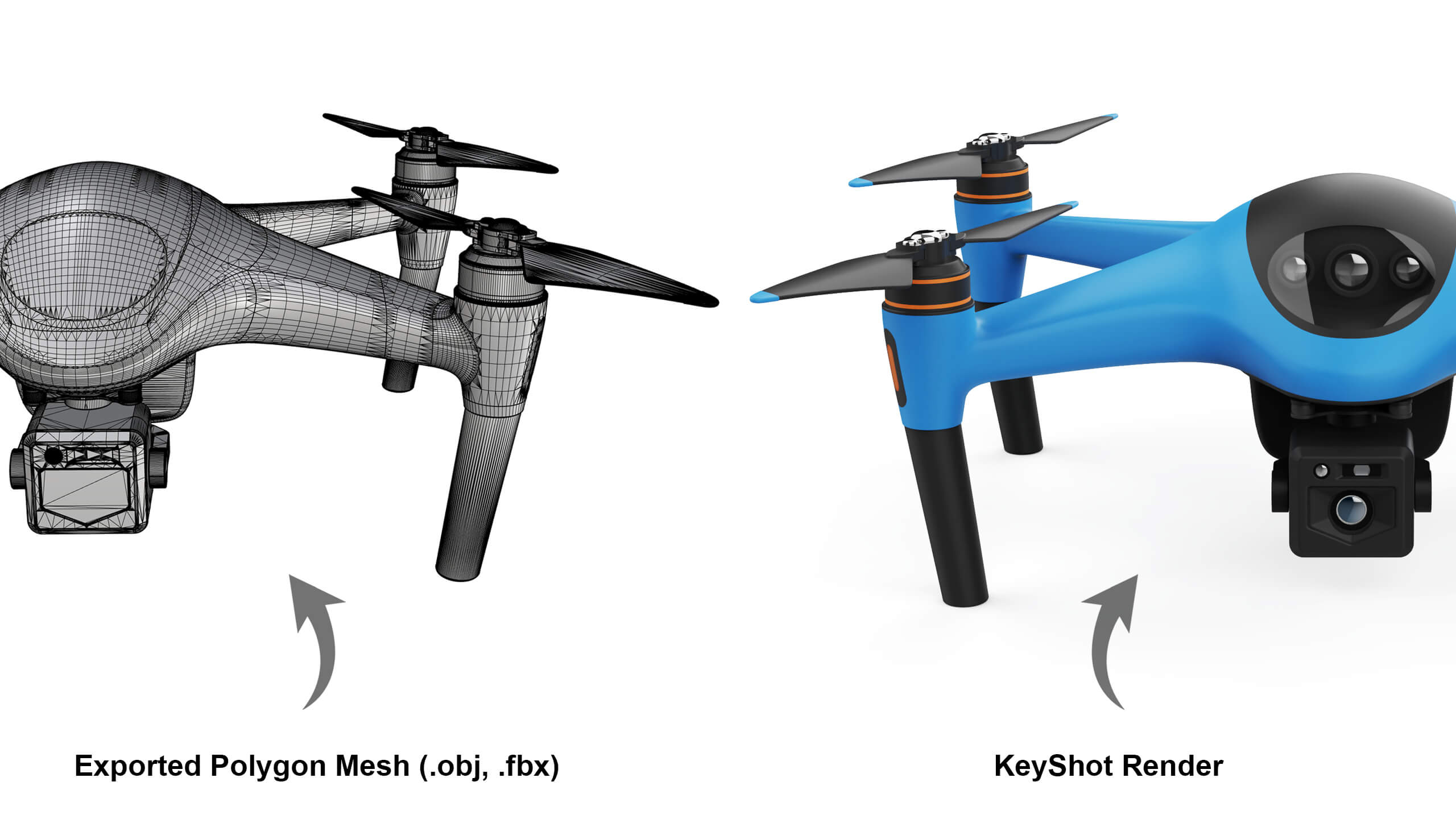 Industrial Photography Drone Concept 3D Model