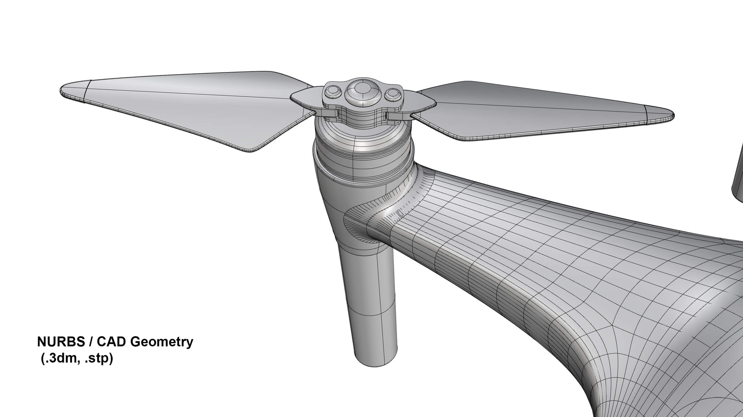Industrial Photography Drone Concept 3D Model
