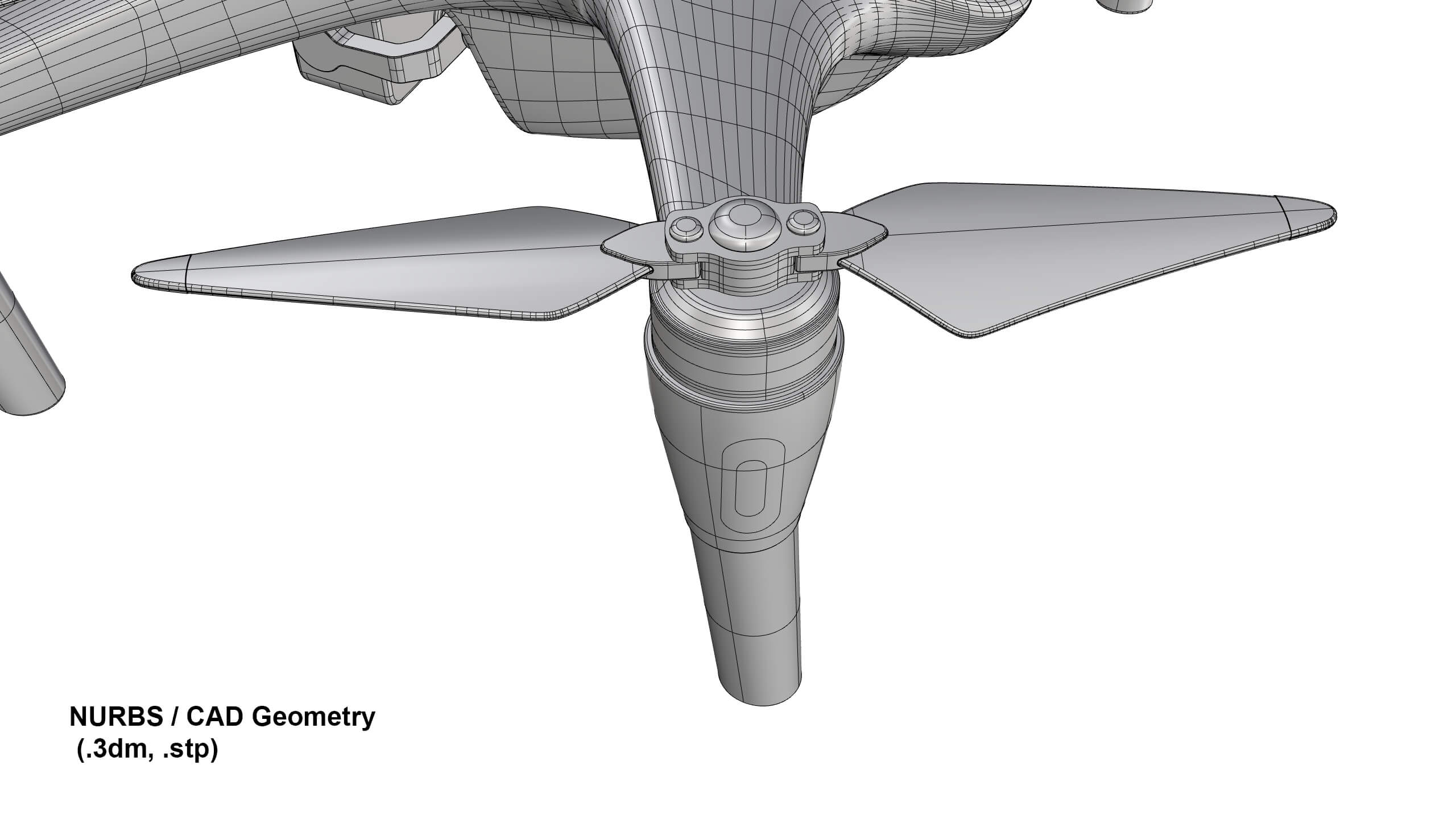 Industrial Photography Drone Concept 3D Model
