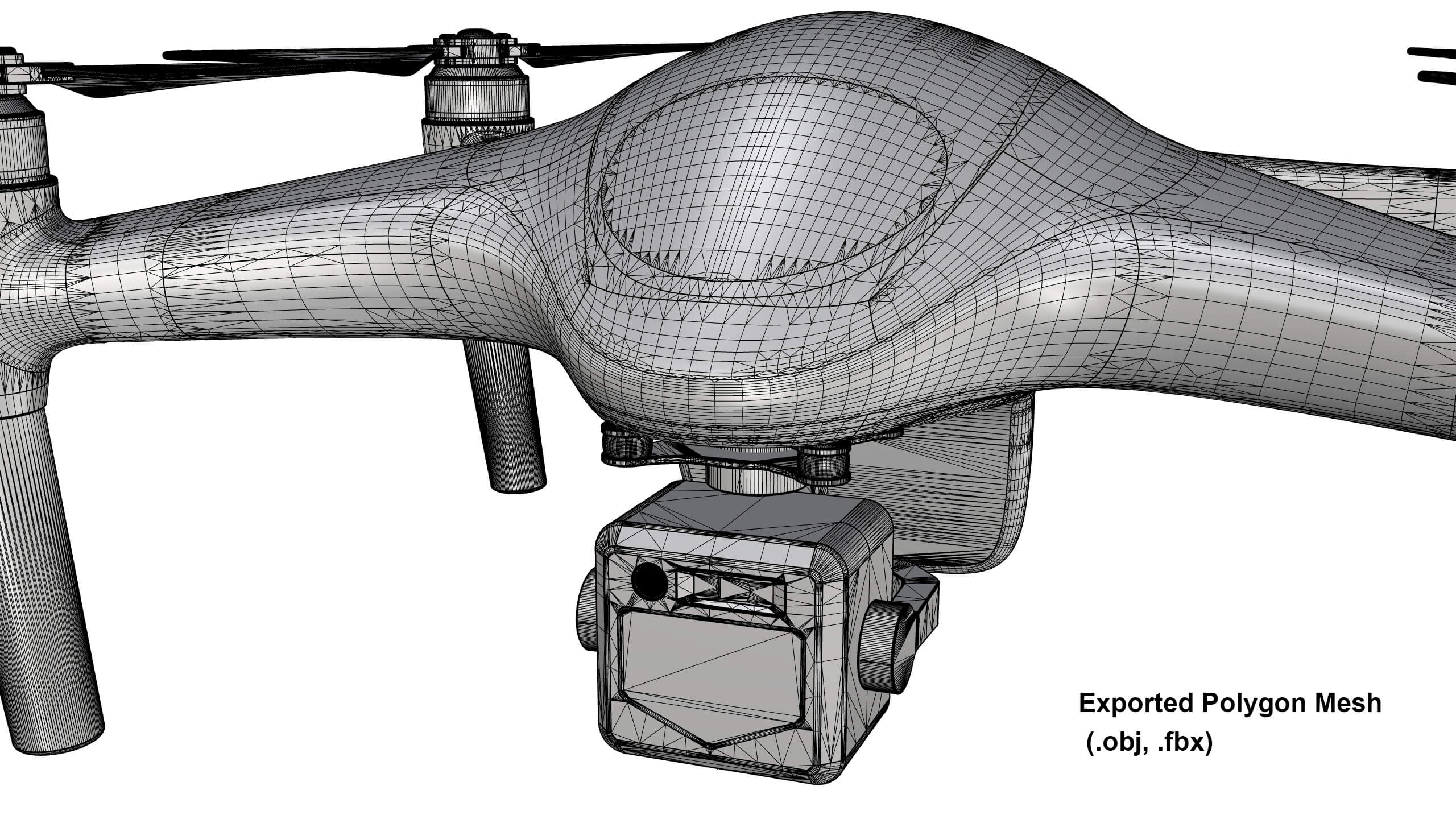Industrial Photography Drone Concept 3D Model