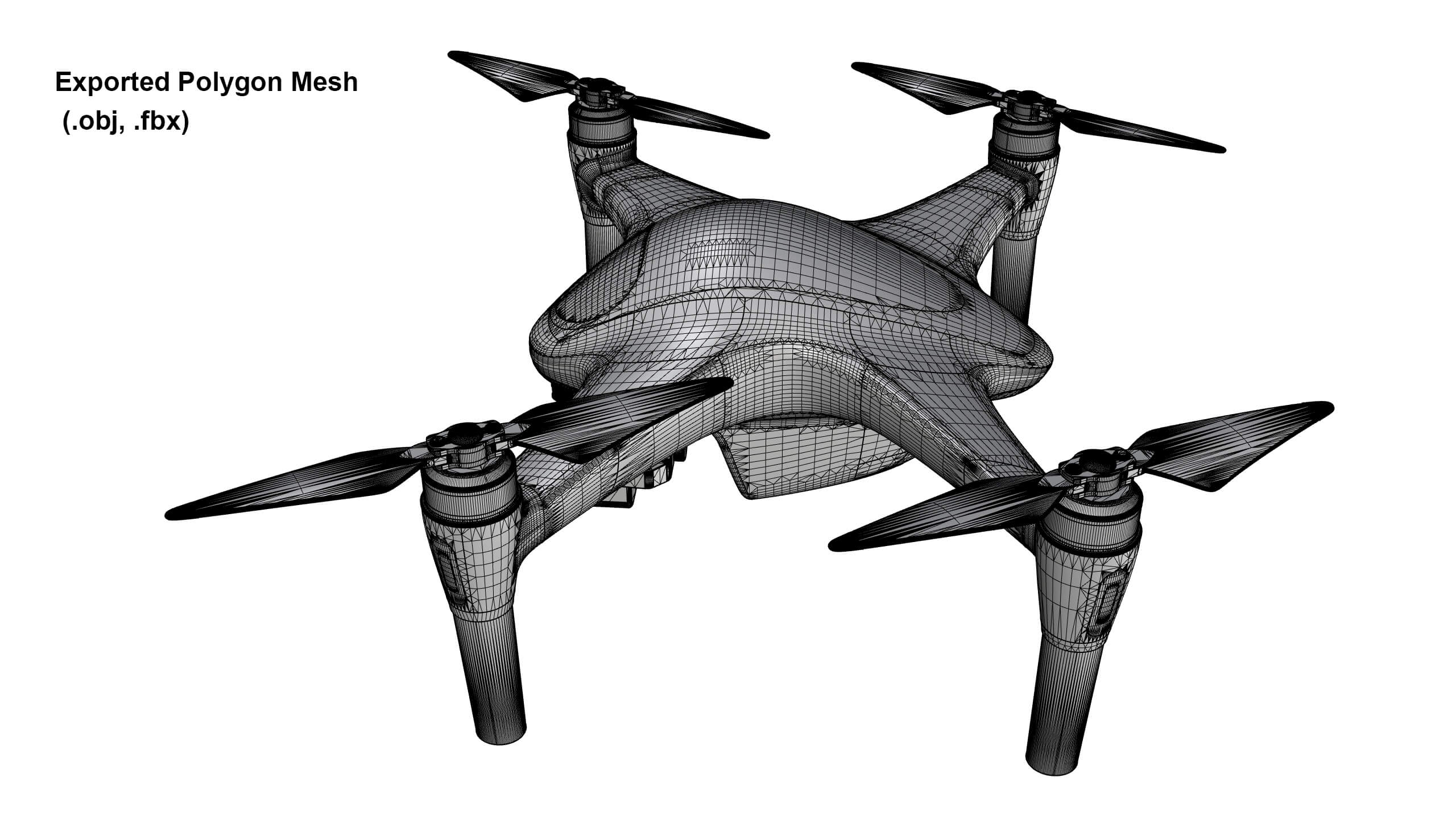 Industrial Photography Drone Concept 3D Model