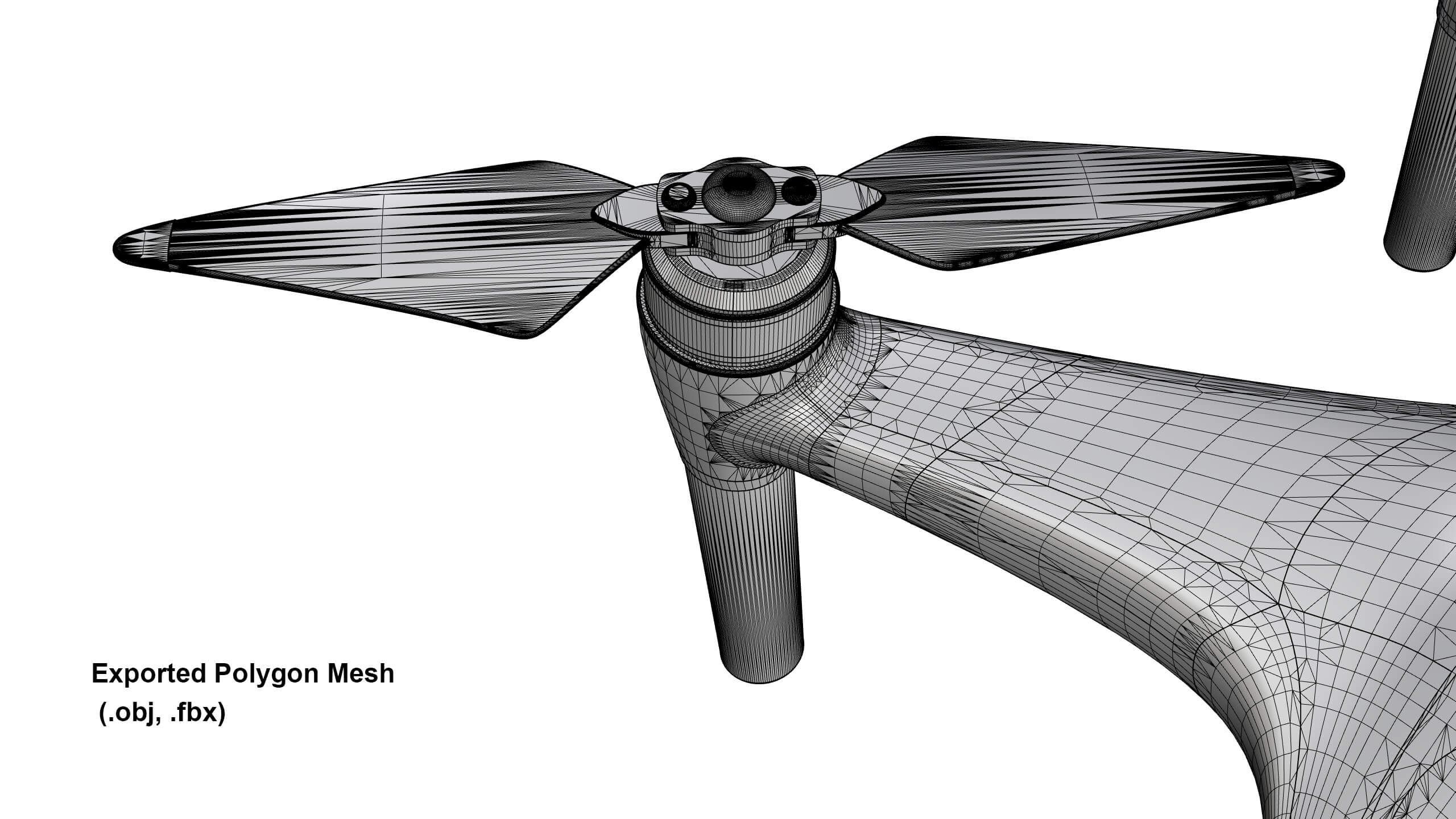Industrial Photography Drone Concept 3D Model