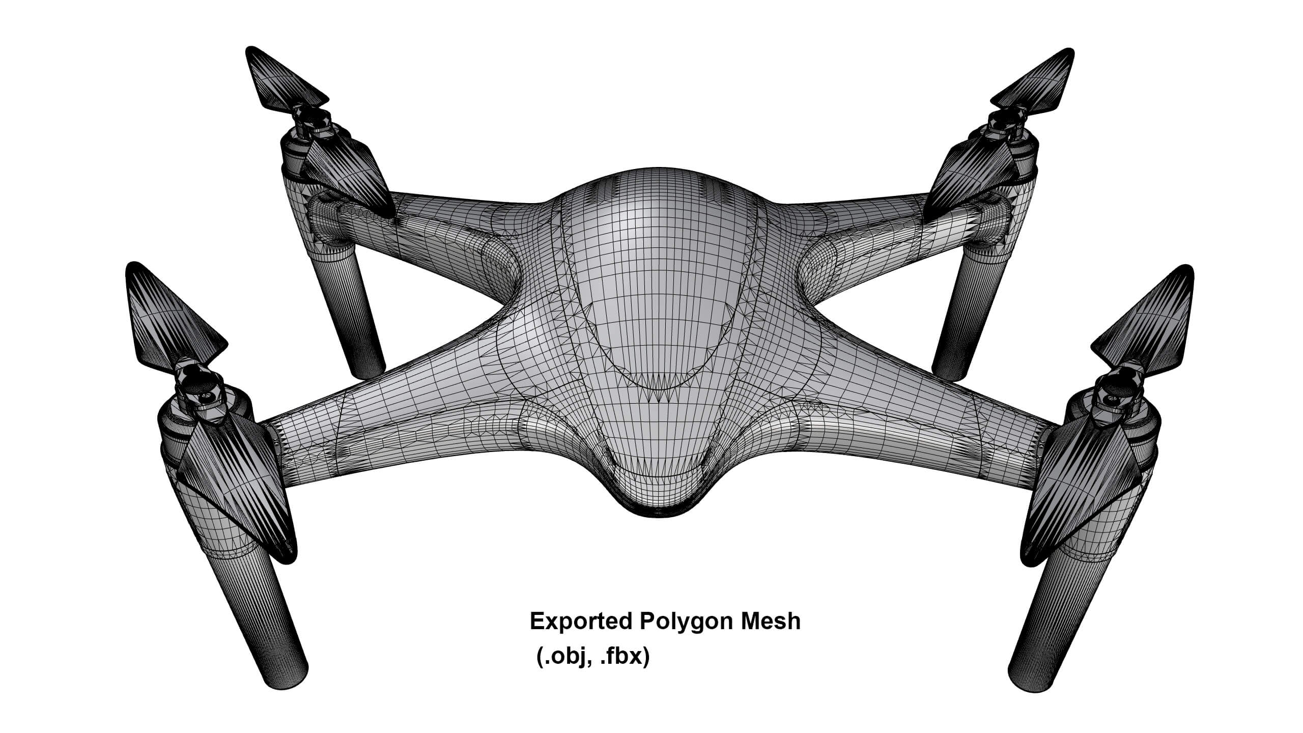 Industrial Photography Drone Concept 3D Model