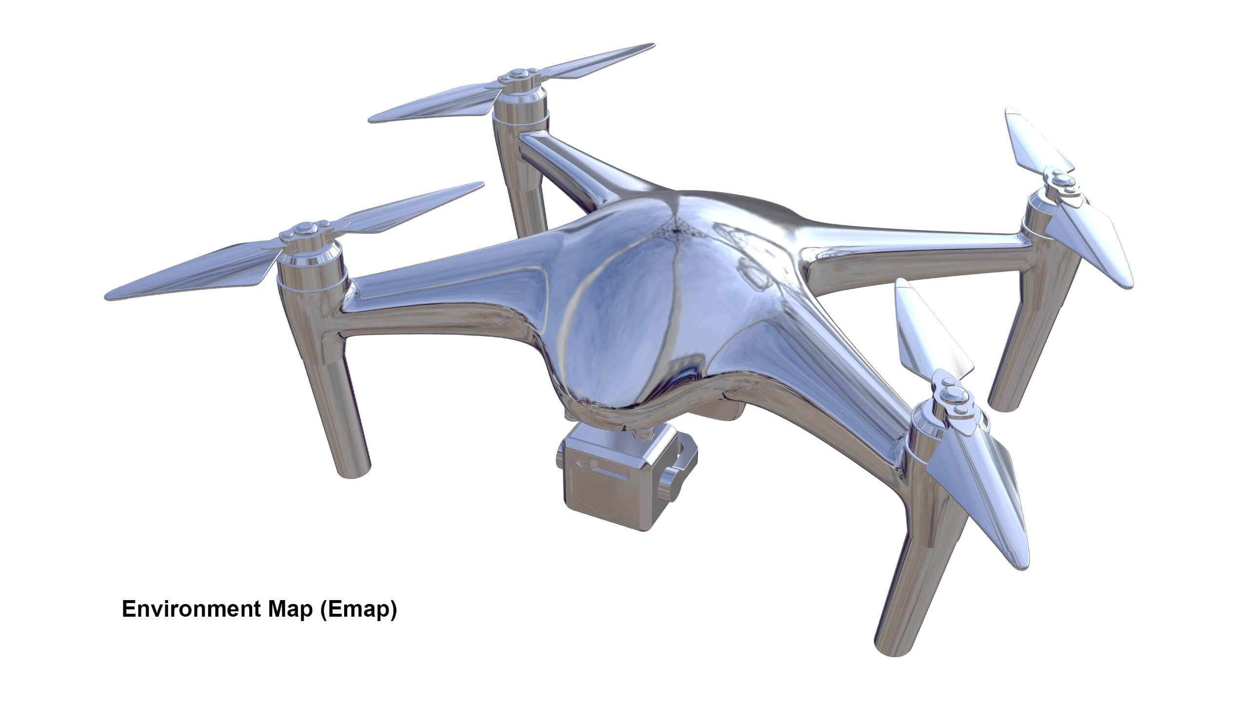 Industrial Photography Drone Concept 3D Model