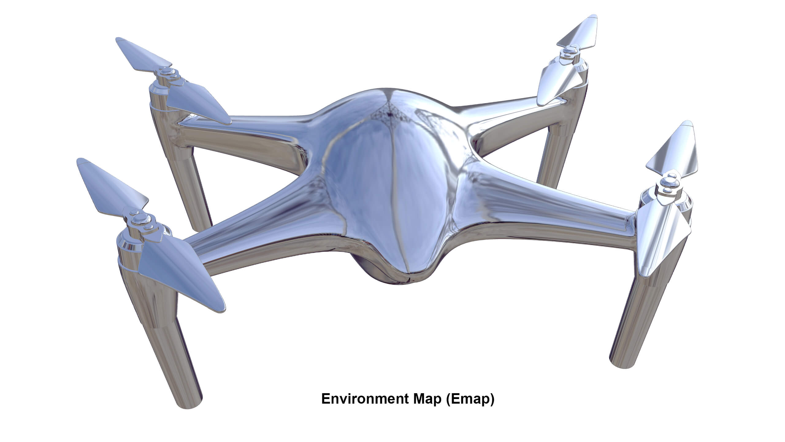 Industrial Photography Drone Concept 3D Model