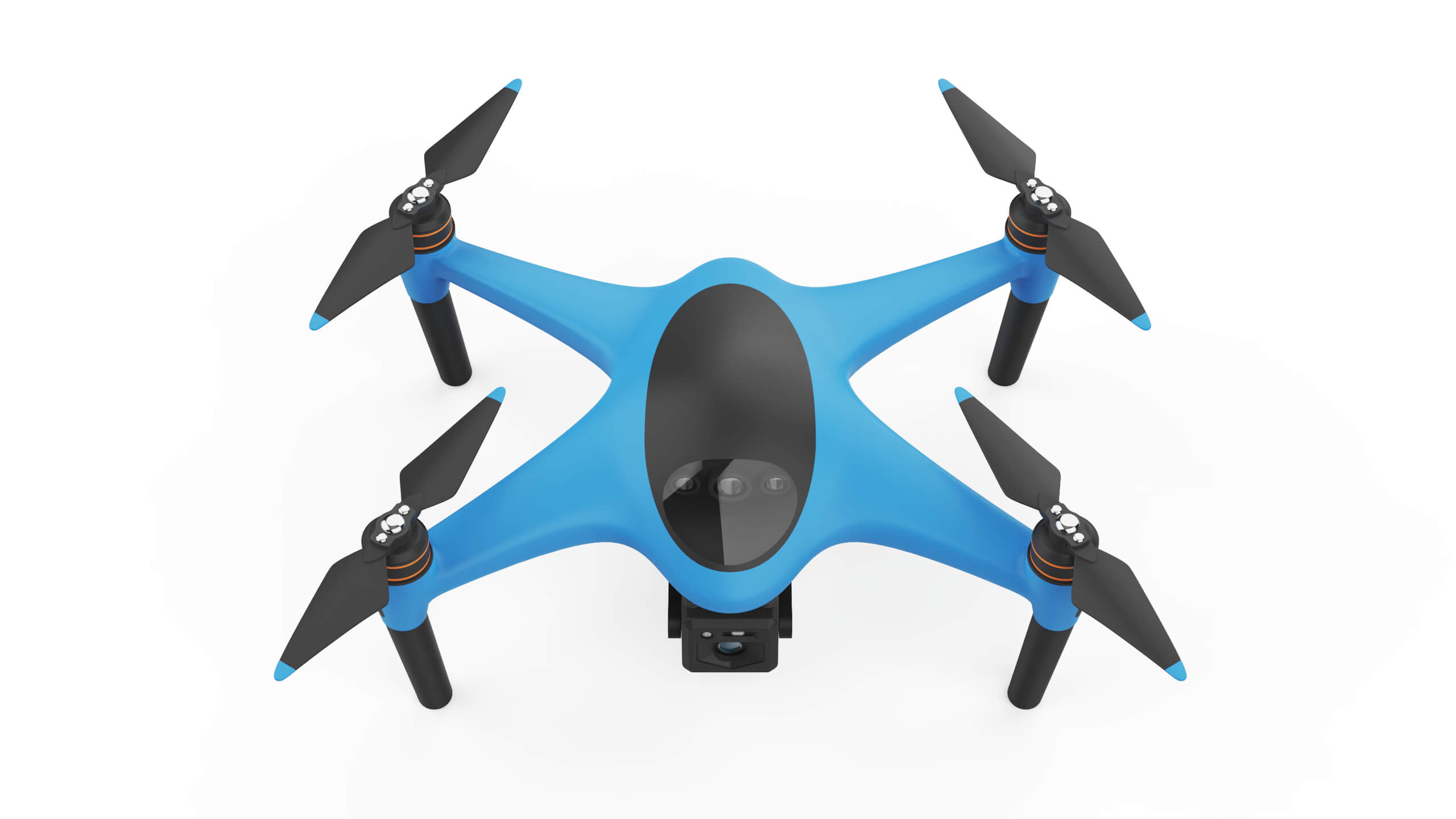 Industrial Photography Drone Concept 3D Model