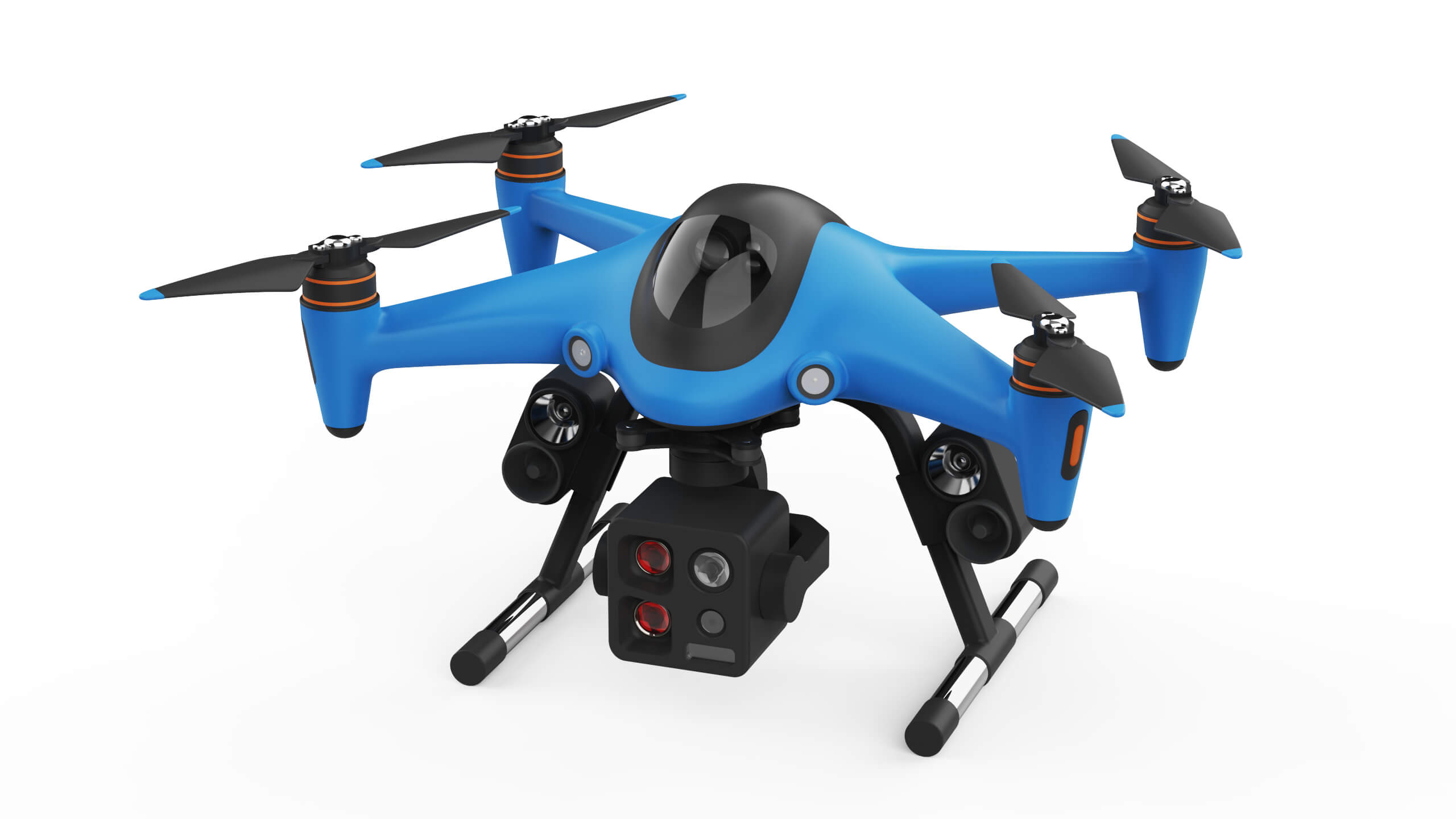 Industrial Search and Rescue Drone Concept 3D Model
