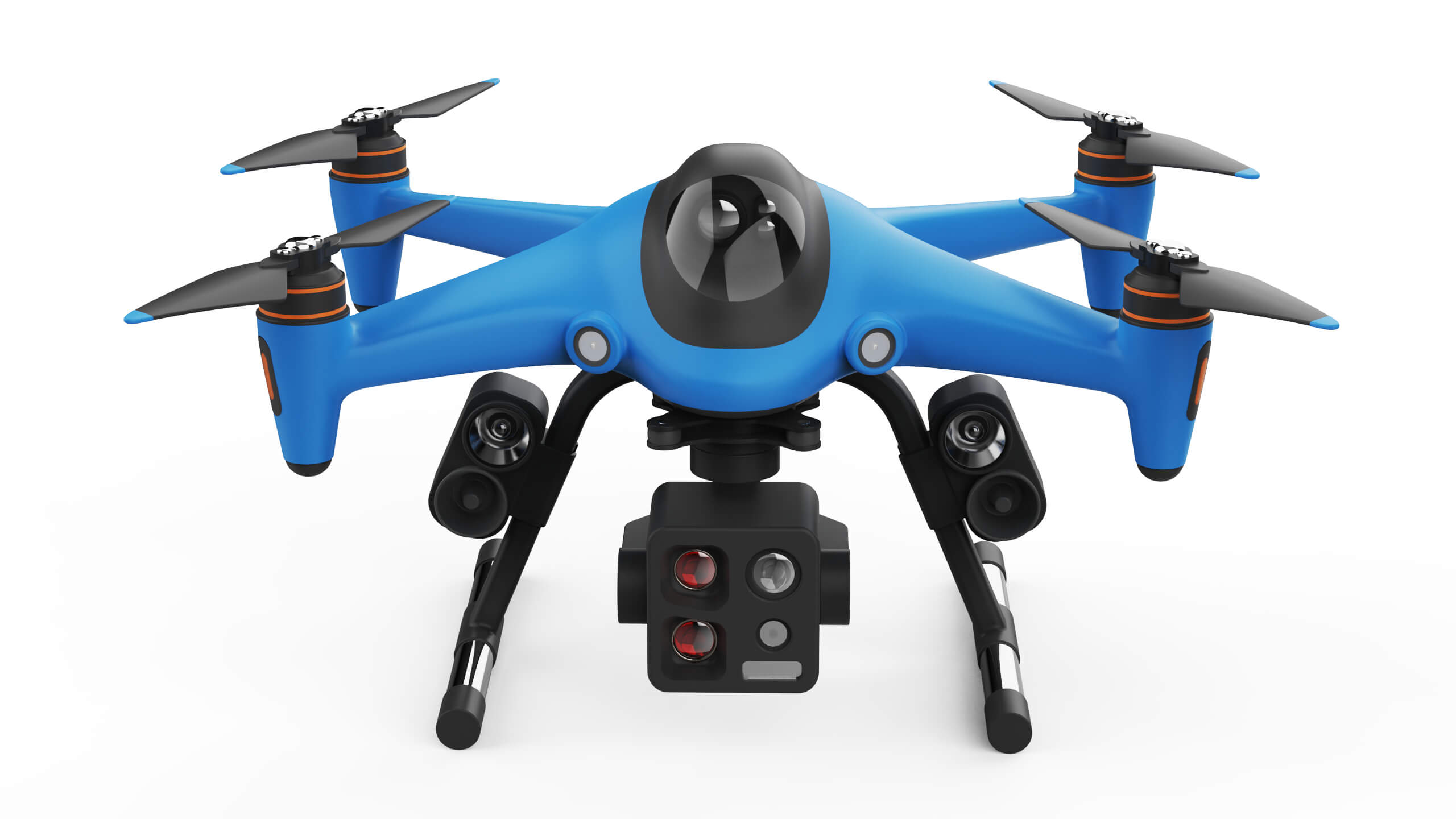 Industrial Search and Rescue Drone Concept 3D Model