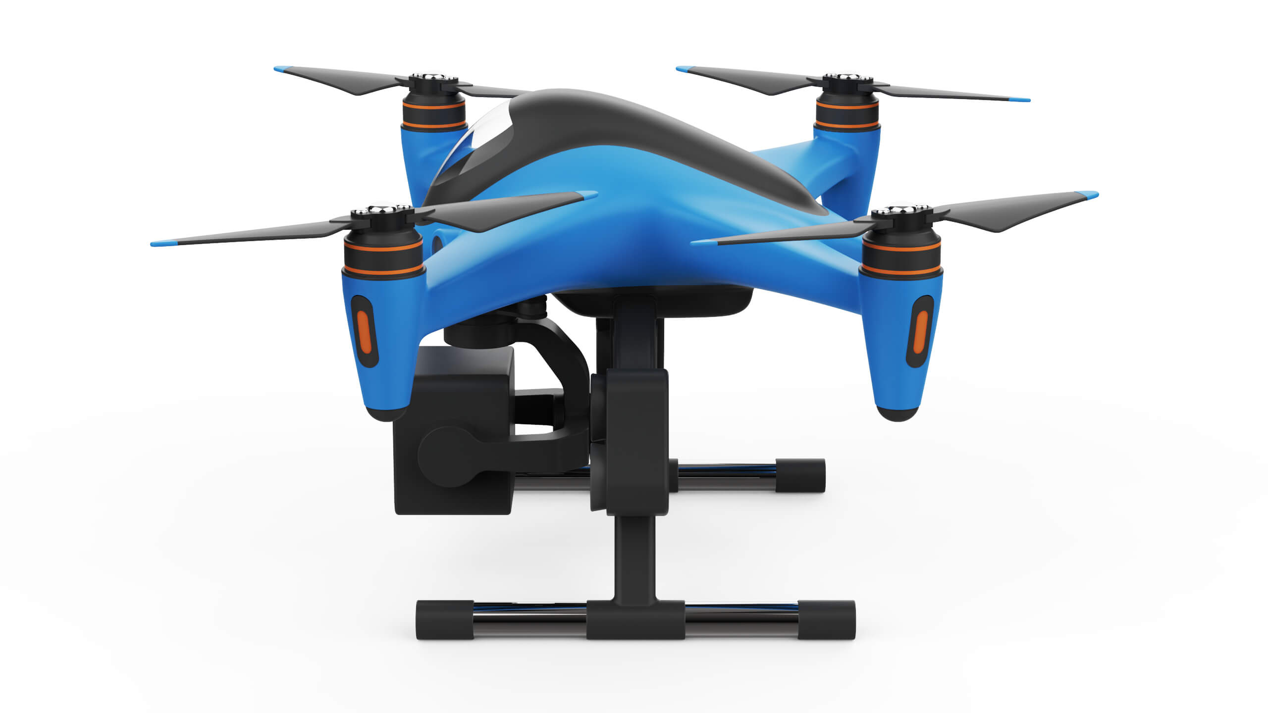 Industrial Search and Rescue Drone Concept 3D Model