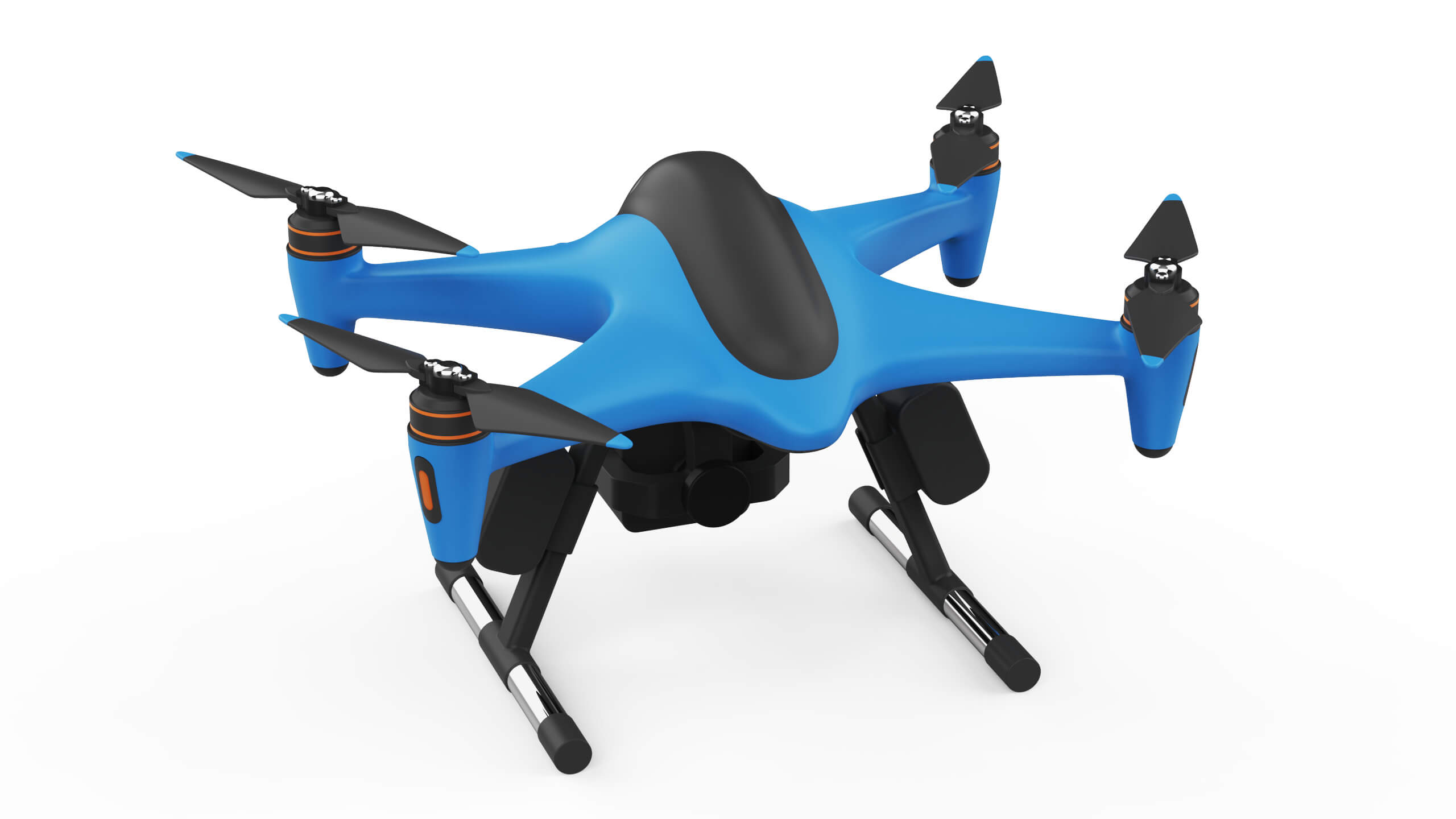Industrial Search and Rescue Drone Concept 3D Model