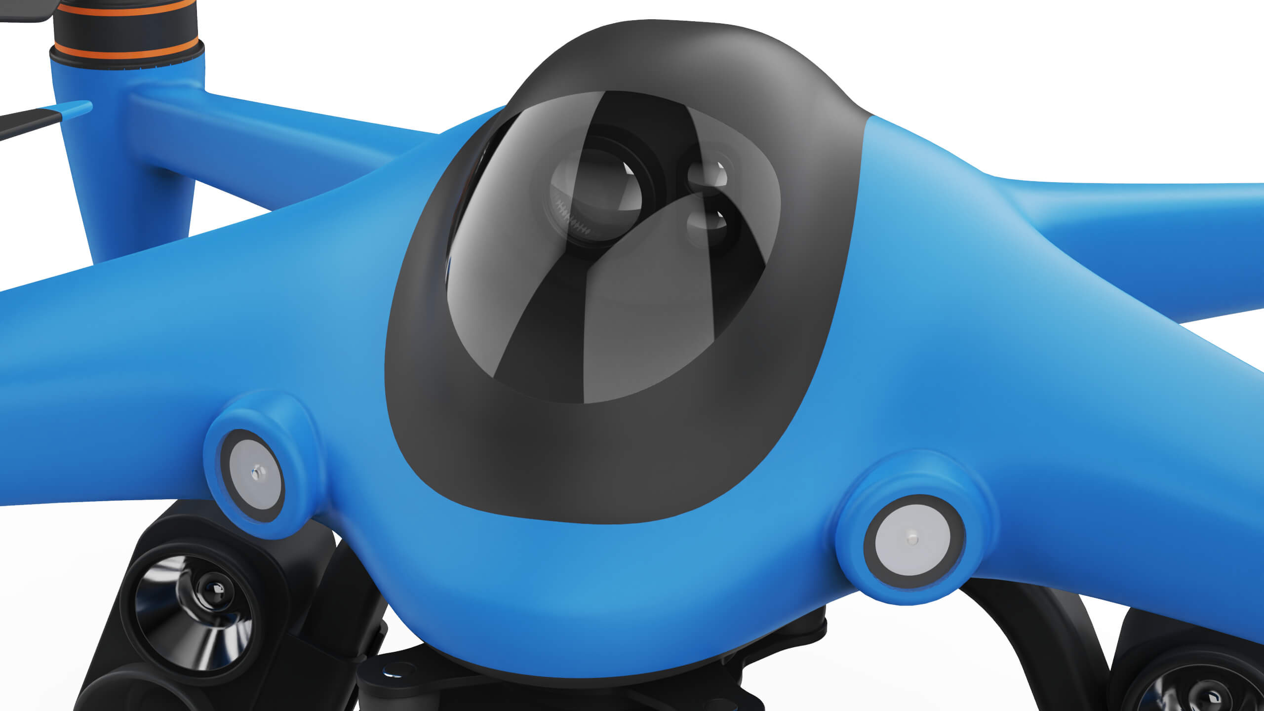 Industrial Search and Rescue Drone Concept 3D Model