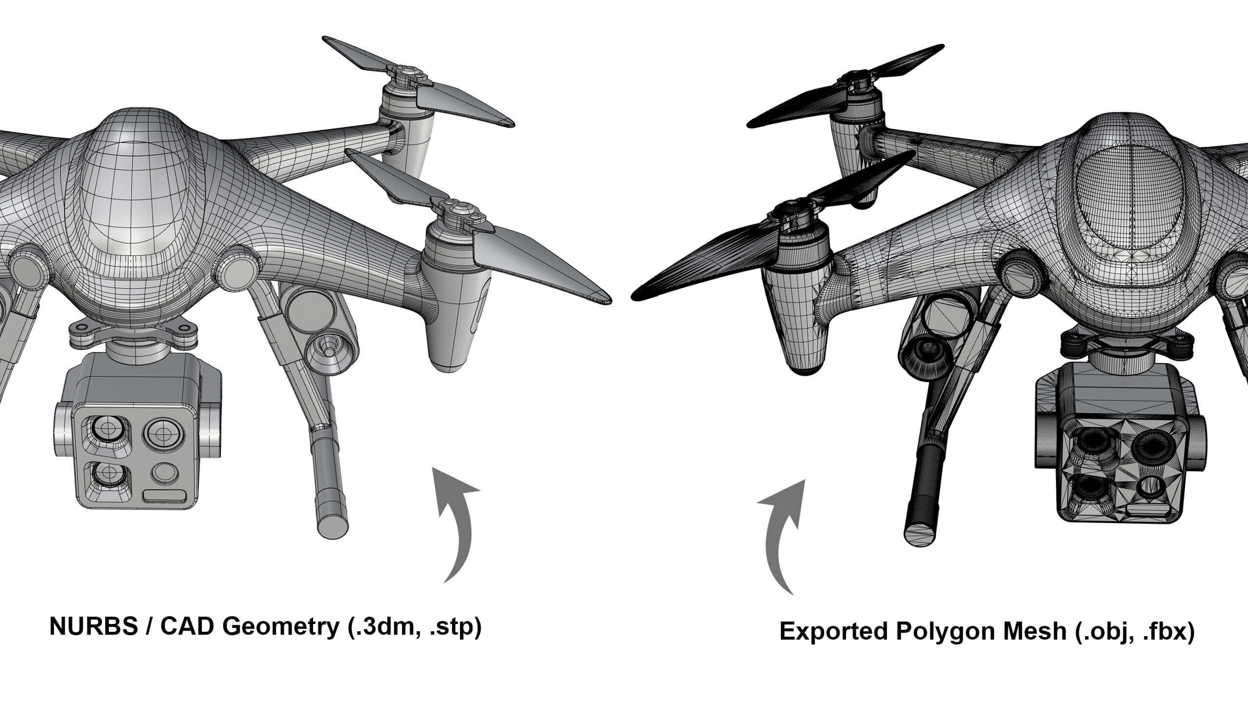 Industrial Search and Rescue Drone Concept 3D Model
