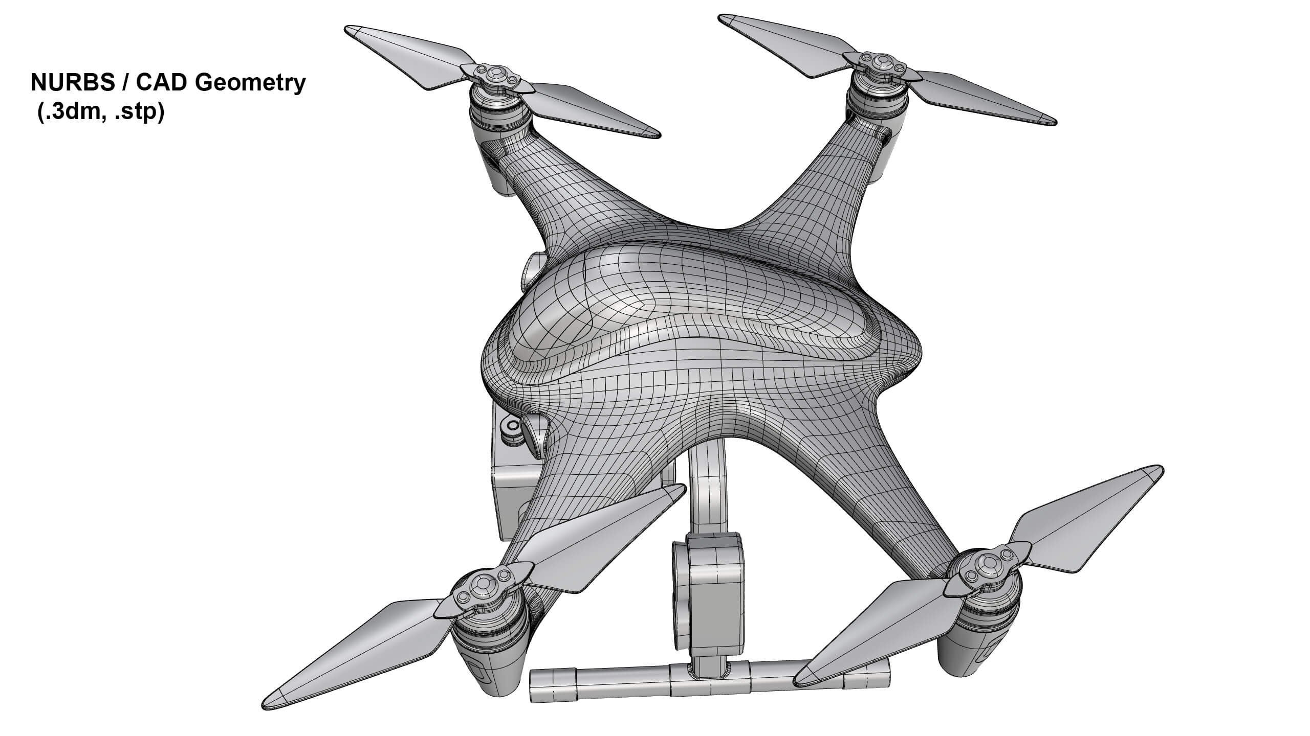 Industrial Search and Rescue Drone Concept 3D Model