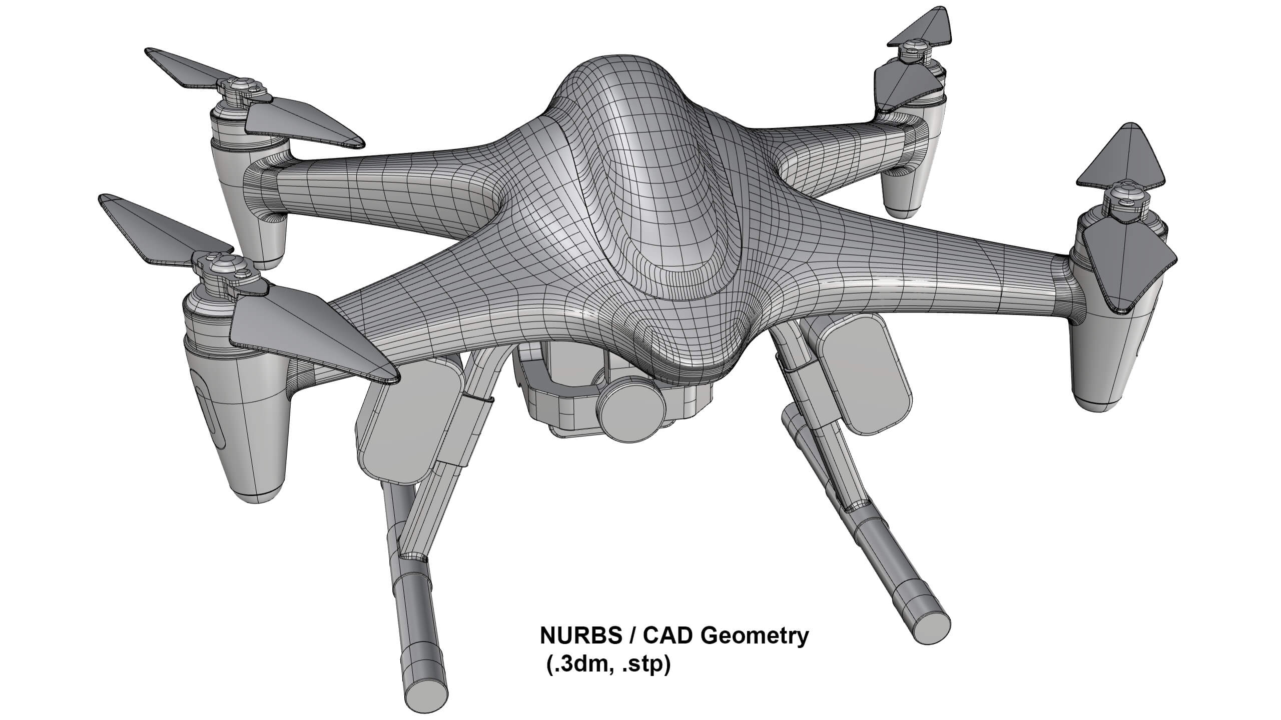 Industrial Search and Rescue Drone Concept 3D Model