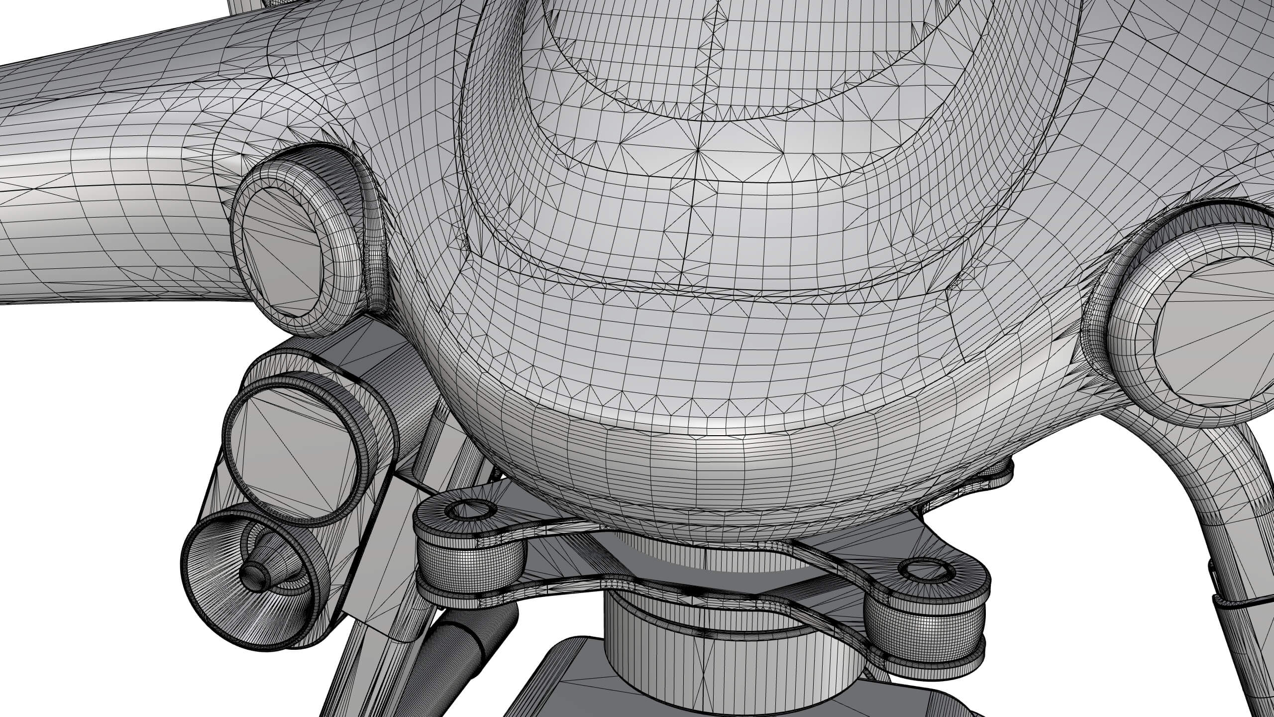 Industrial Search and Rescue Drone Concept 3D Model