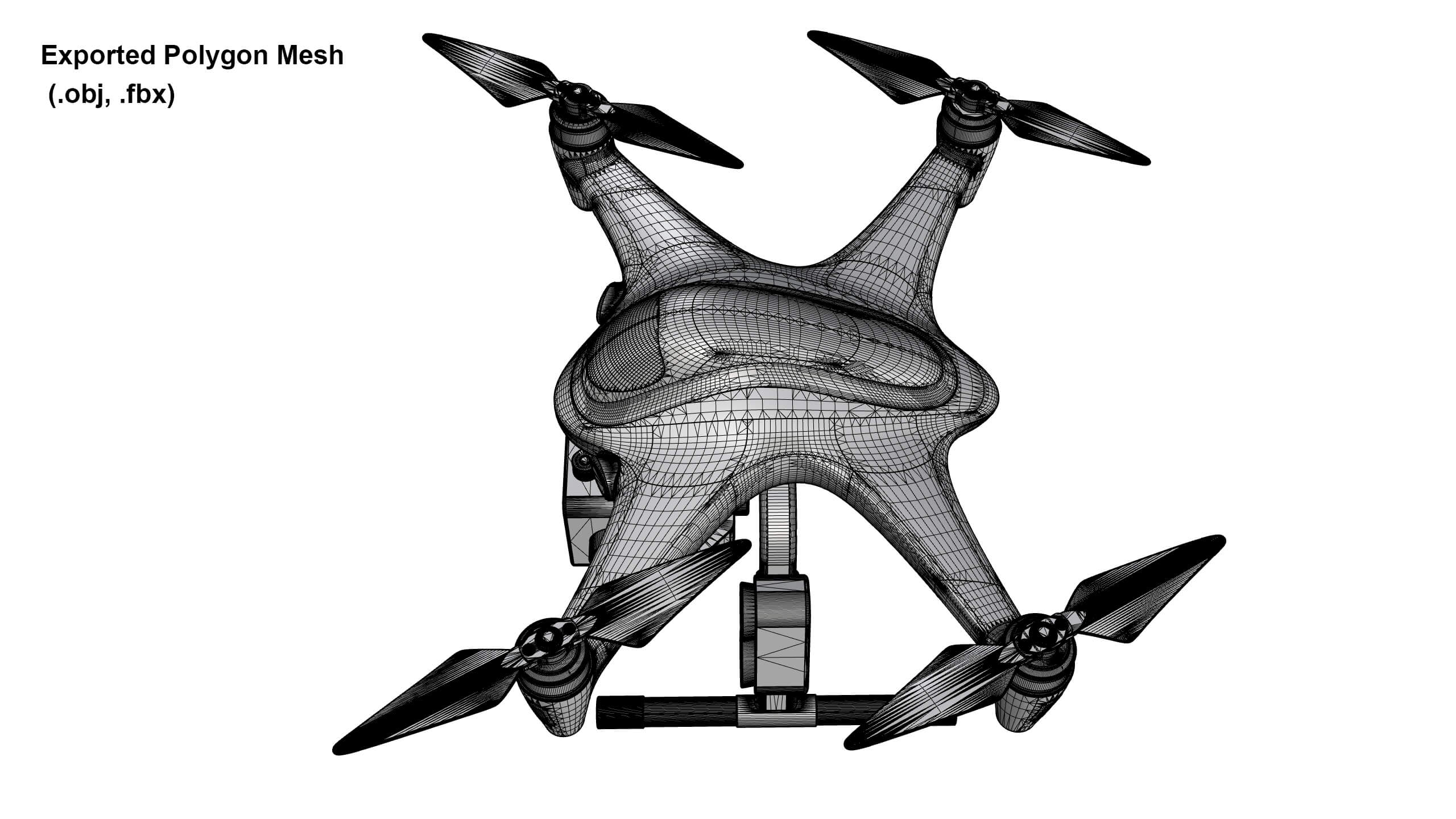 Industrial Search and Rescue Drone Concept 3D Model
