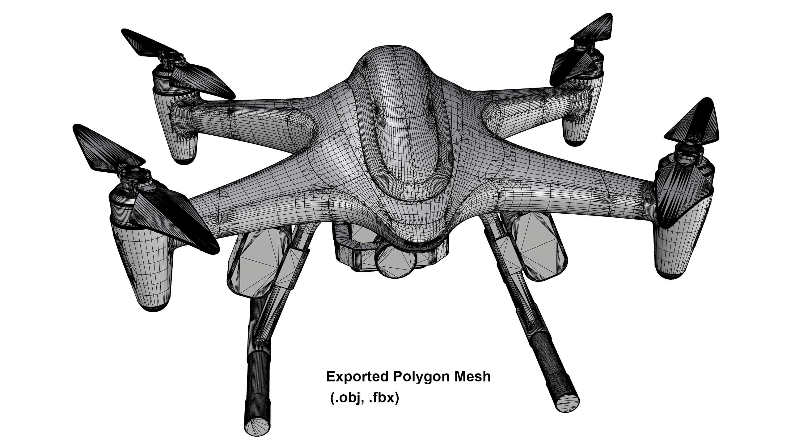 Industrial Search and Rescue Drone Concept 3D Model