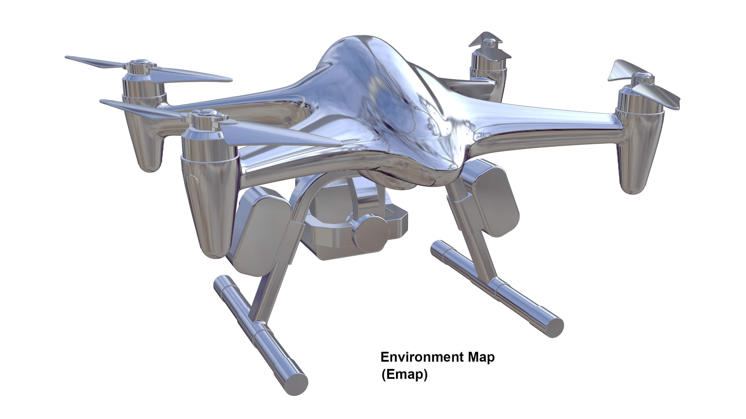 Industrial Search and Rescue Drone Concept 3D Model