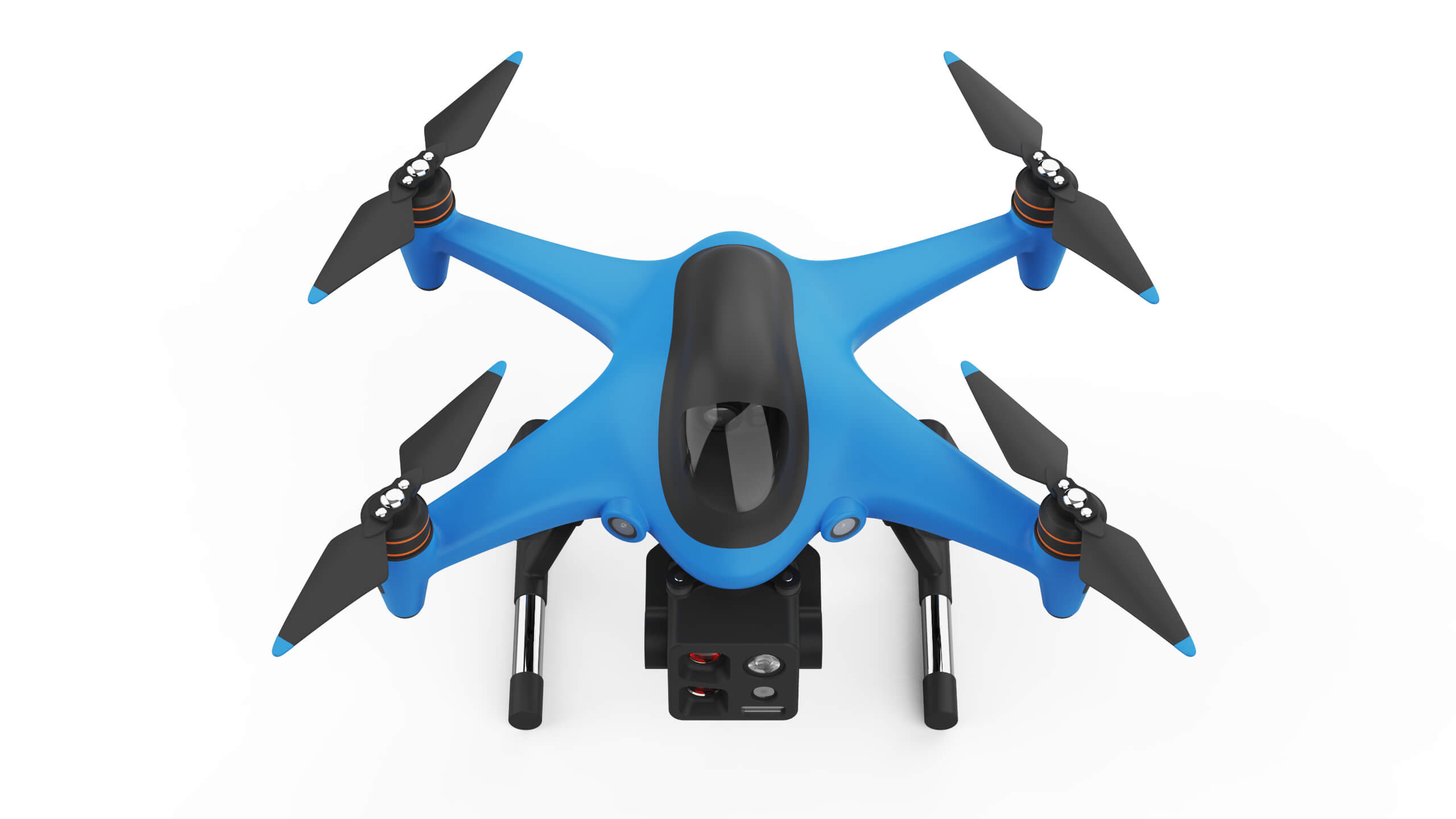 Industrial Search and Rescue Drone Concept 3D Model