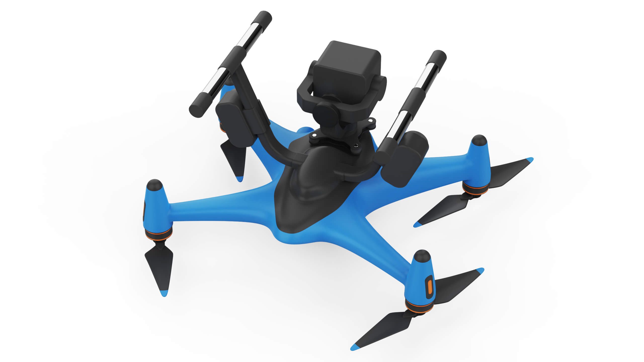Industrial Search and Rescue Drone Concept 3D Model