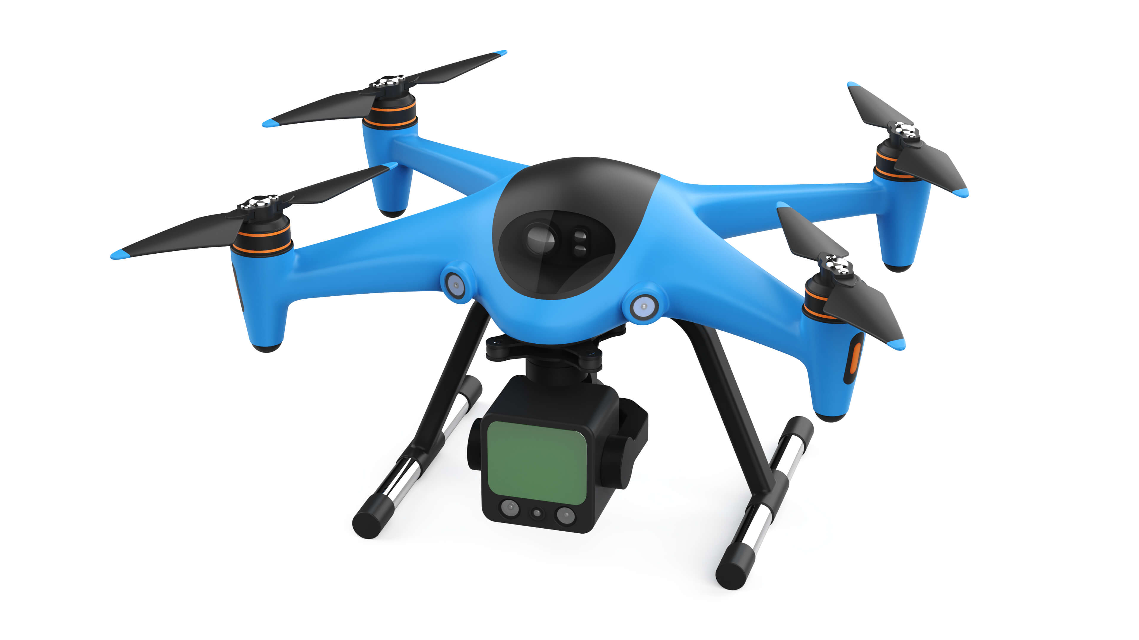 Industrial Survey and Mapping Drone Concept 3D Model