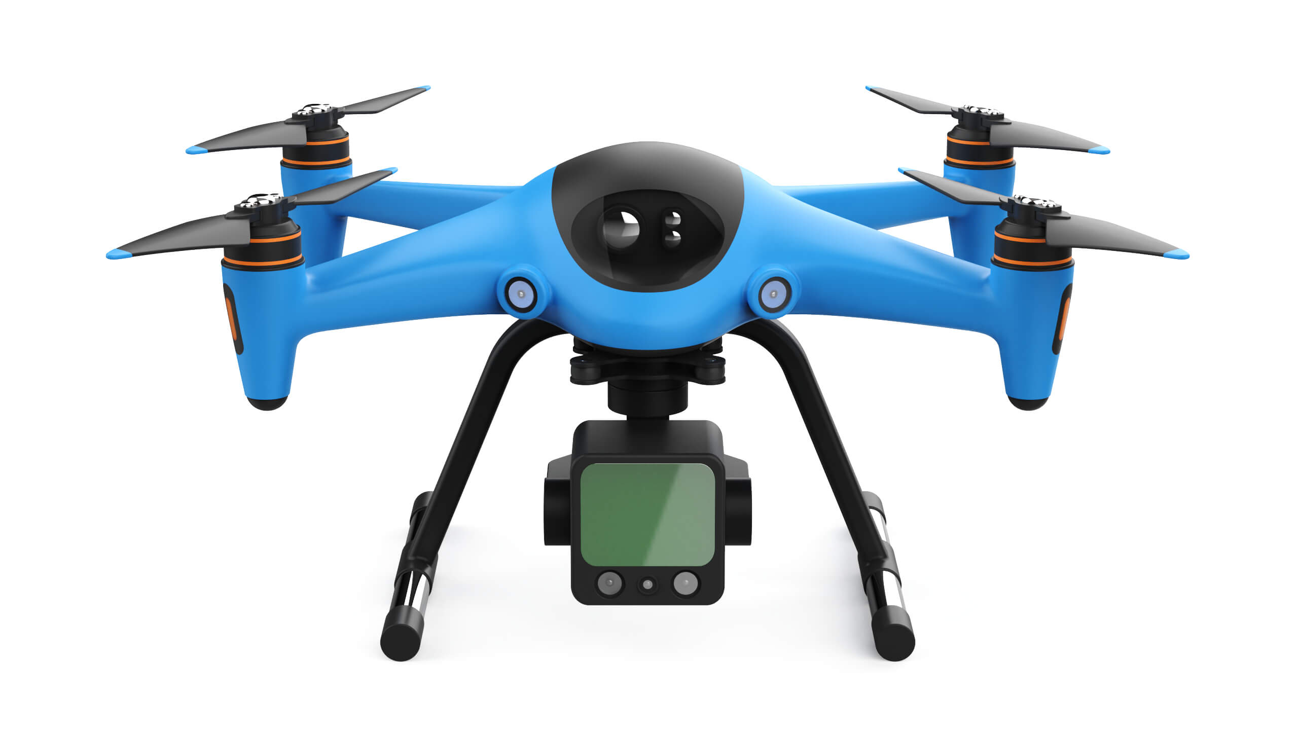 Industrial Survey and Mapping Drone Concept 3D Model