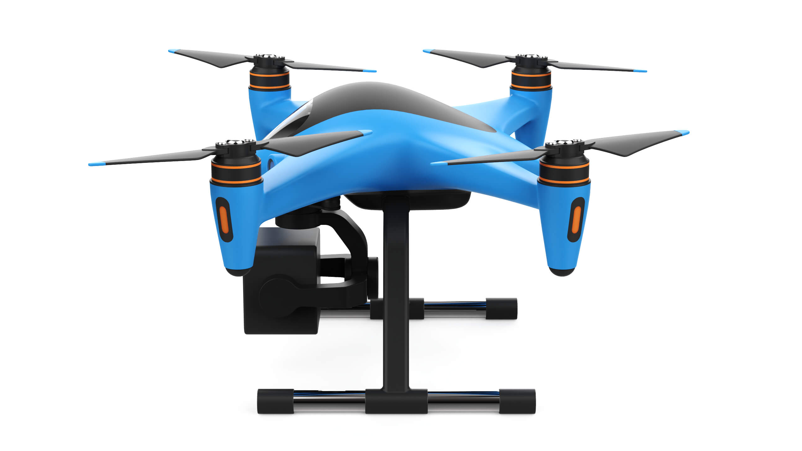 Industrial Survey and Mapping Drone Concept 3D Model