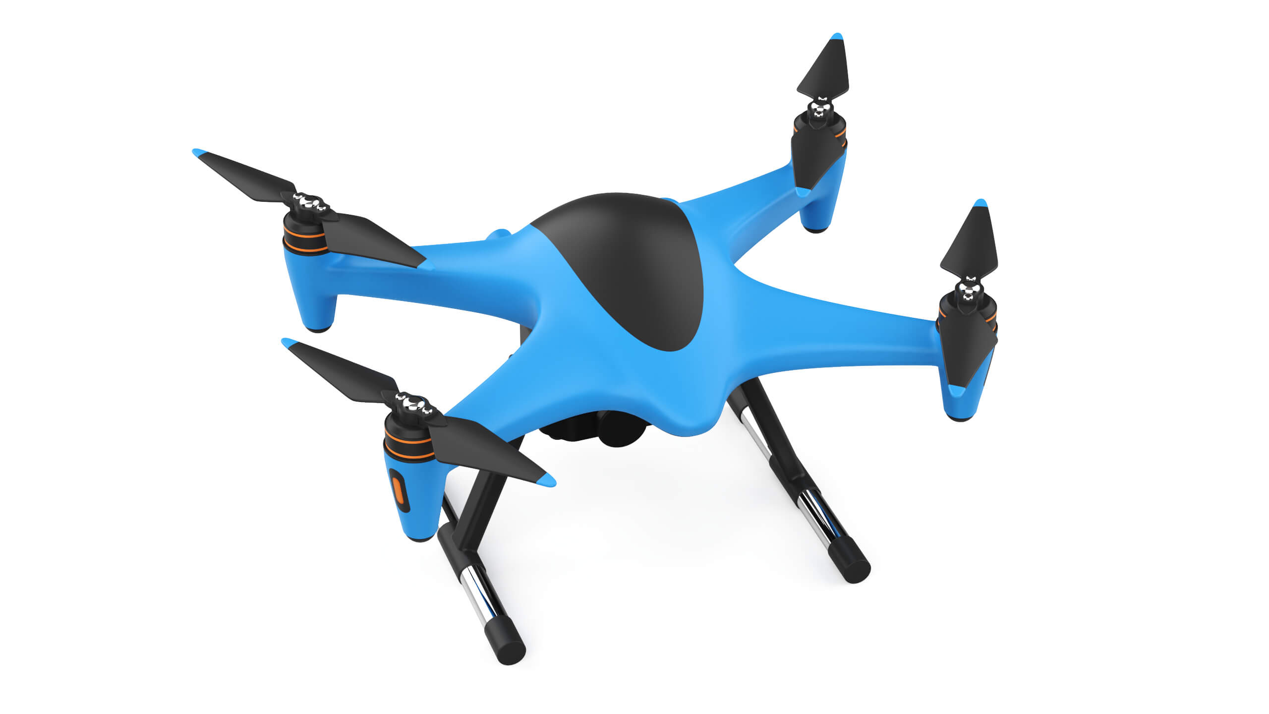 Industrial Survey and Mapping Drone Concept 3D Model