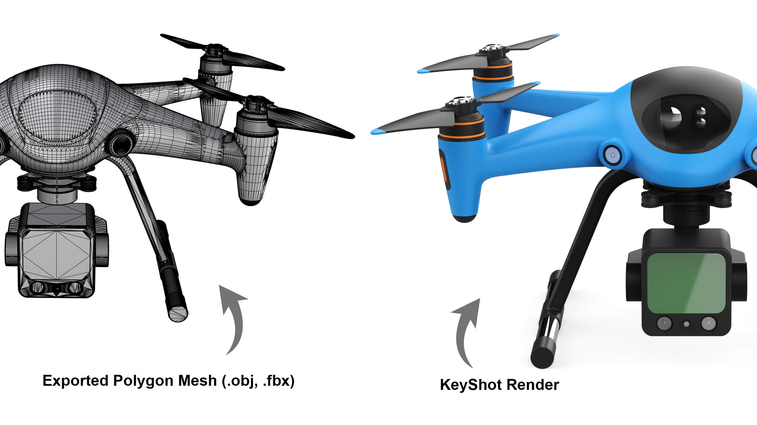 Industrial Survey and Mapping Drone Concept 3D Model