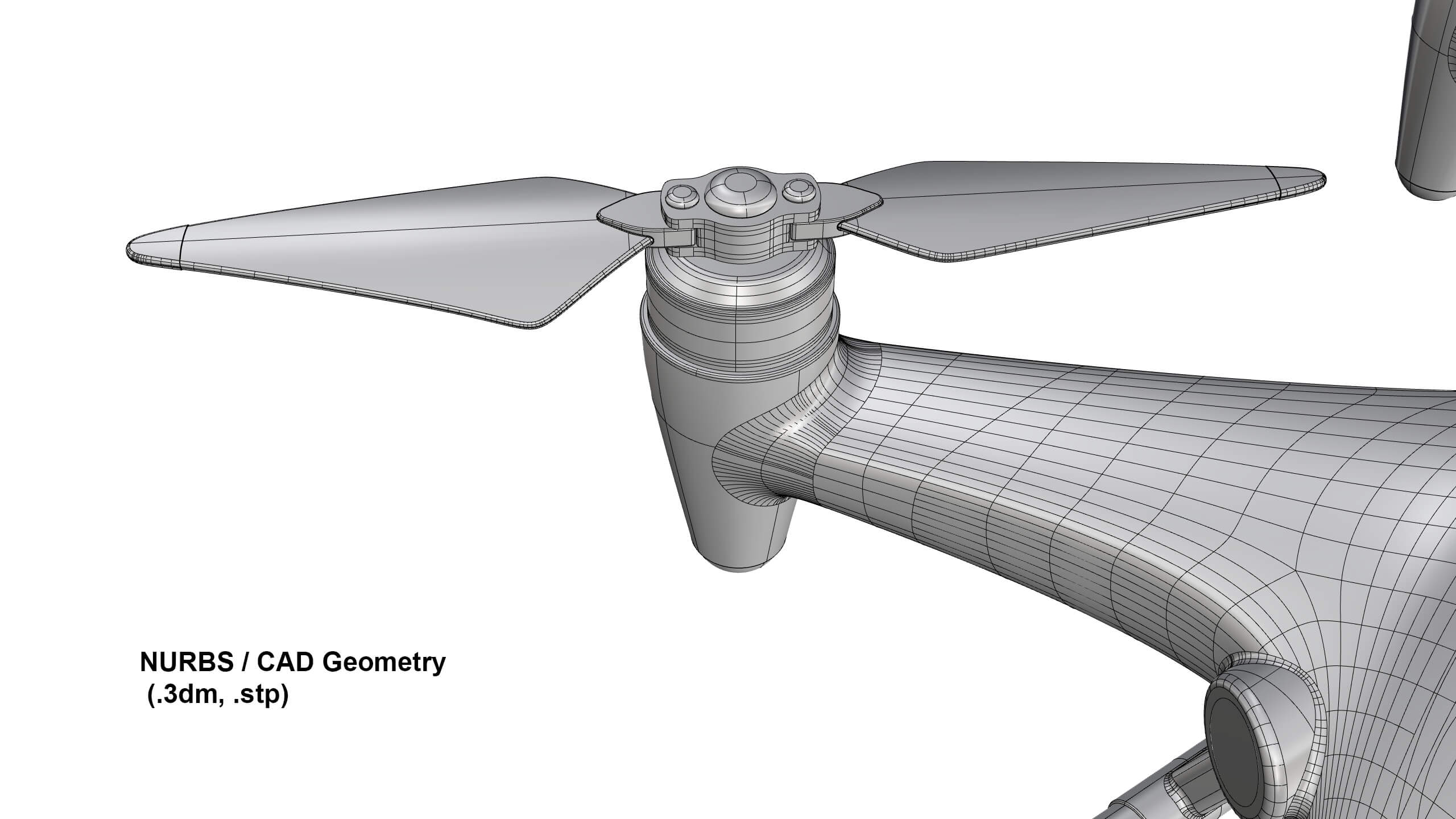 Industrial Survey and Mapping Drone Concept 3D Model