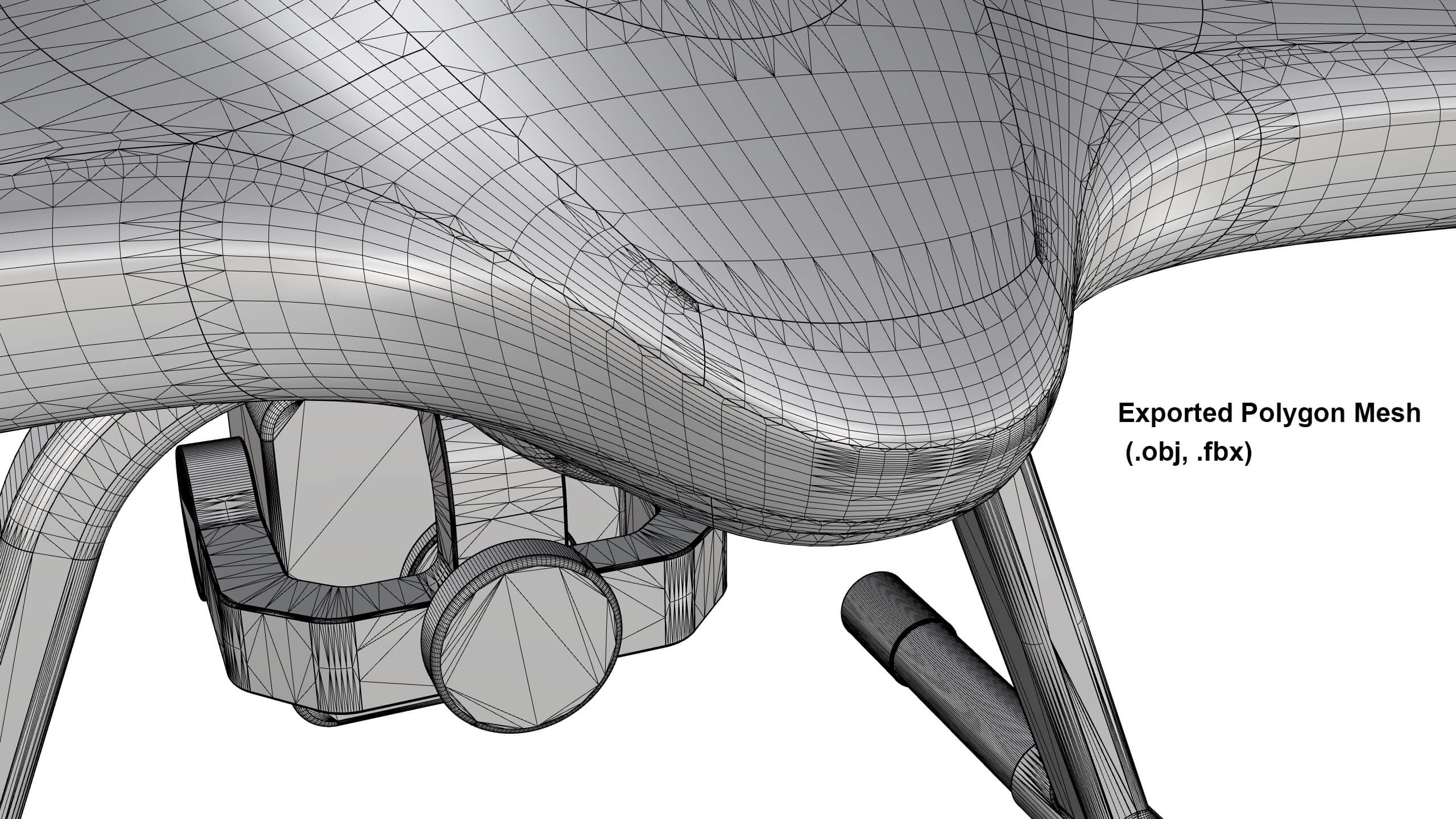 Industrial Survey and Mapping Drone Concept 3D Model
