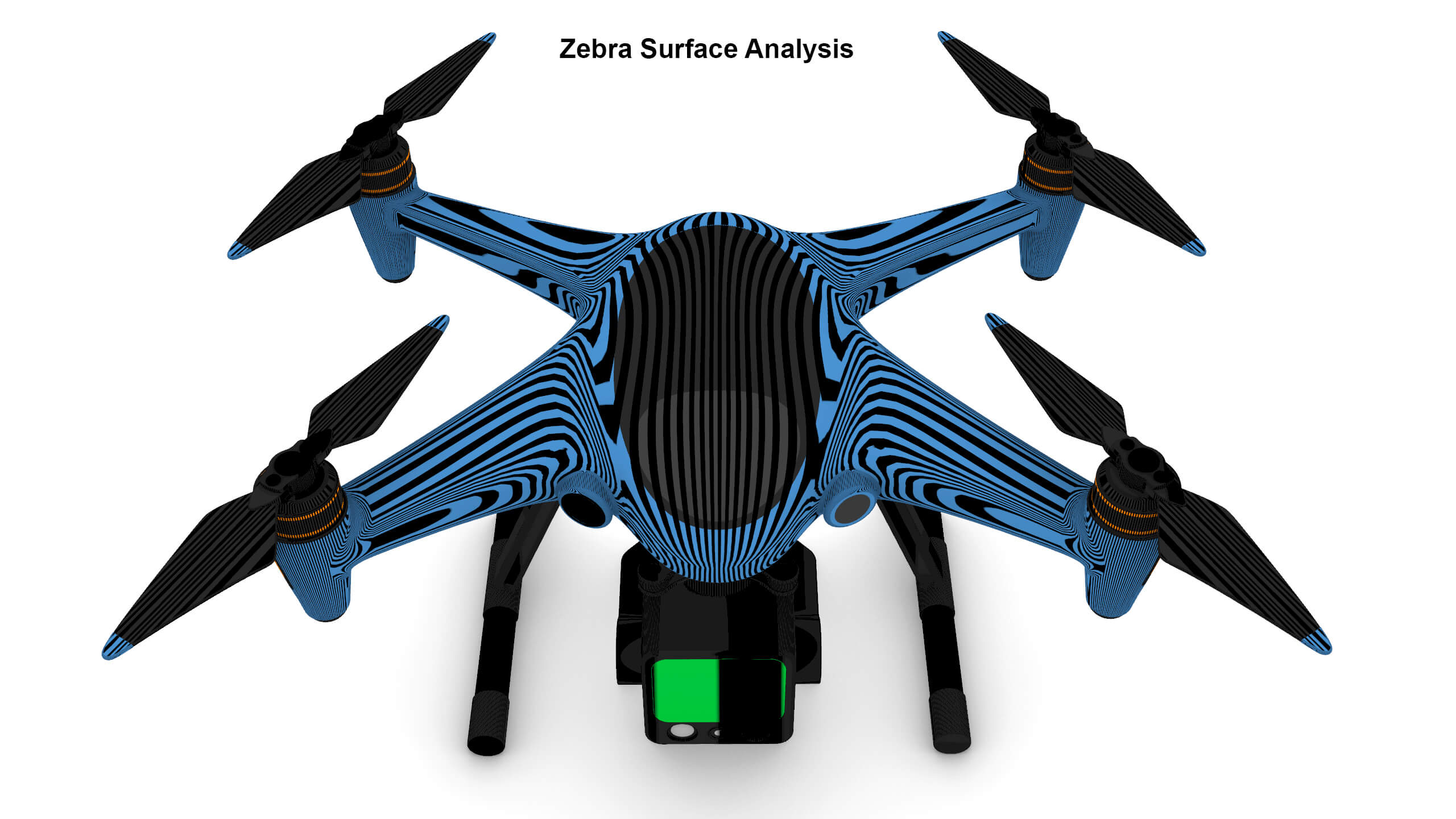 Industrial Survey and Mapping Drone Concept 3D Model