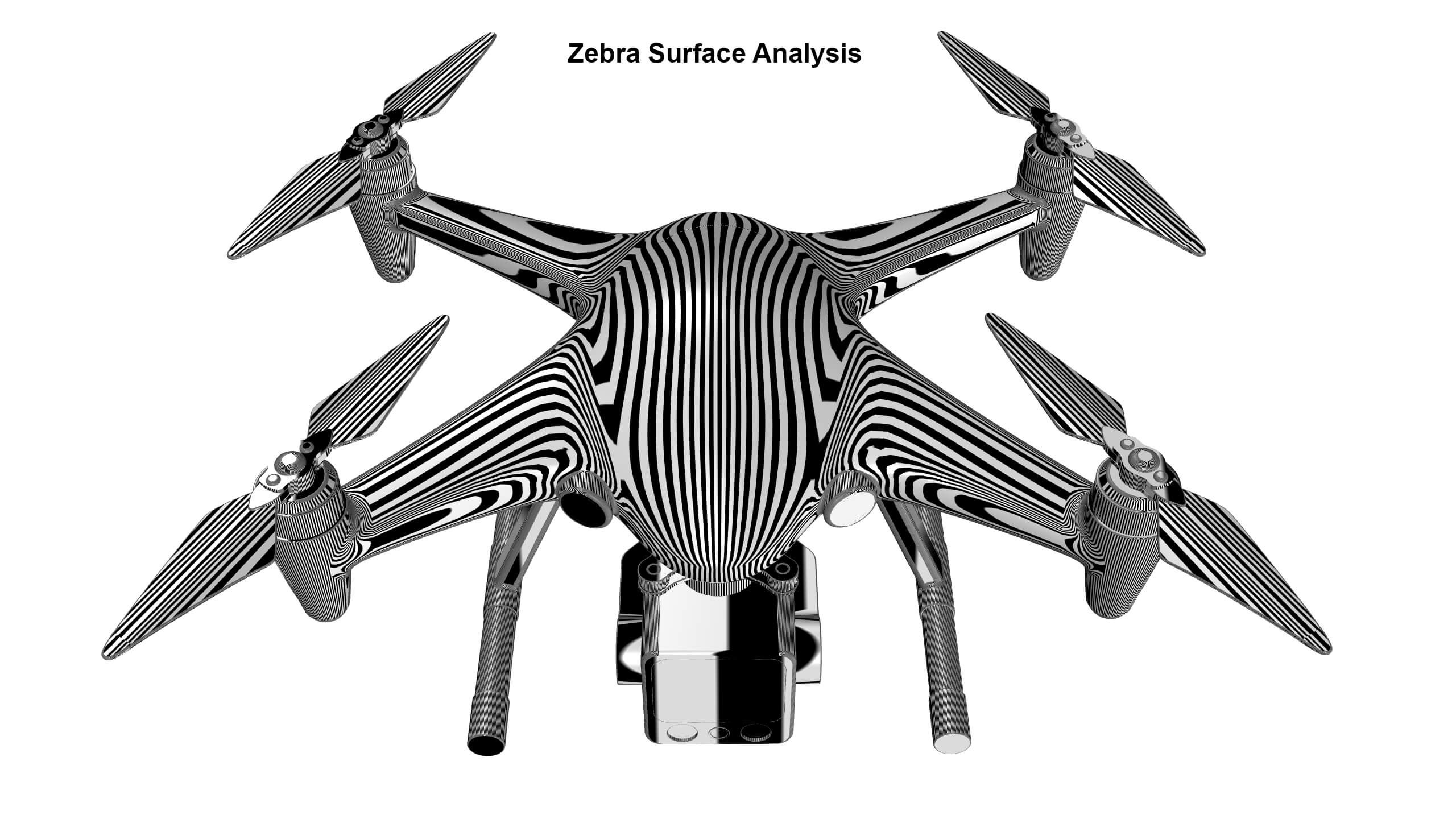 Industrial Survey and Mapping Drone Concept 3D Model