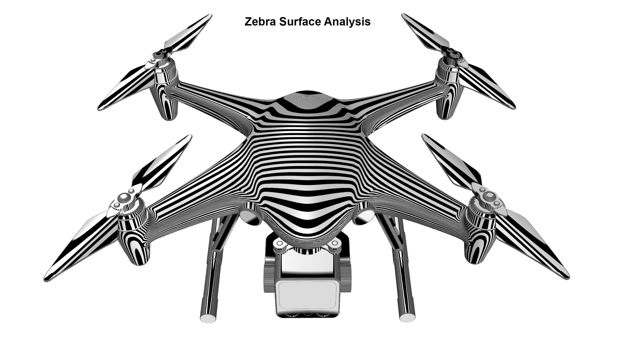 Industrial Survey and Mapping Drone Concept 3D Model