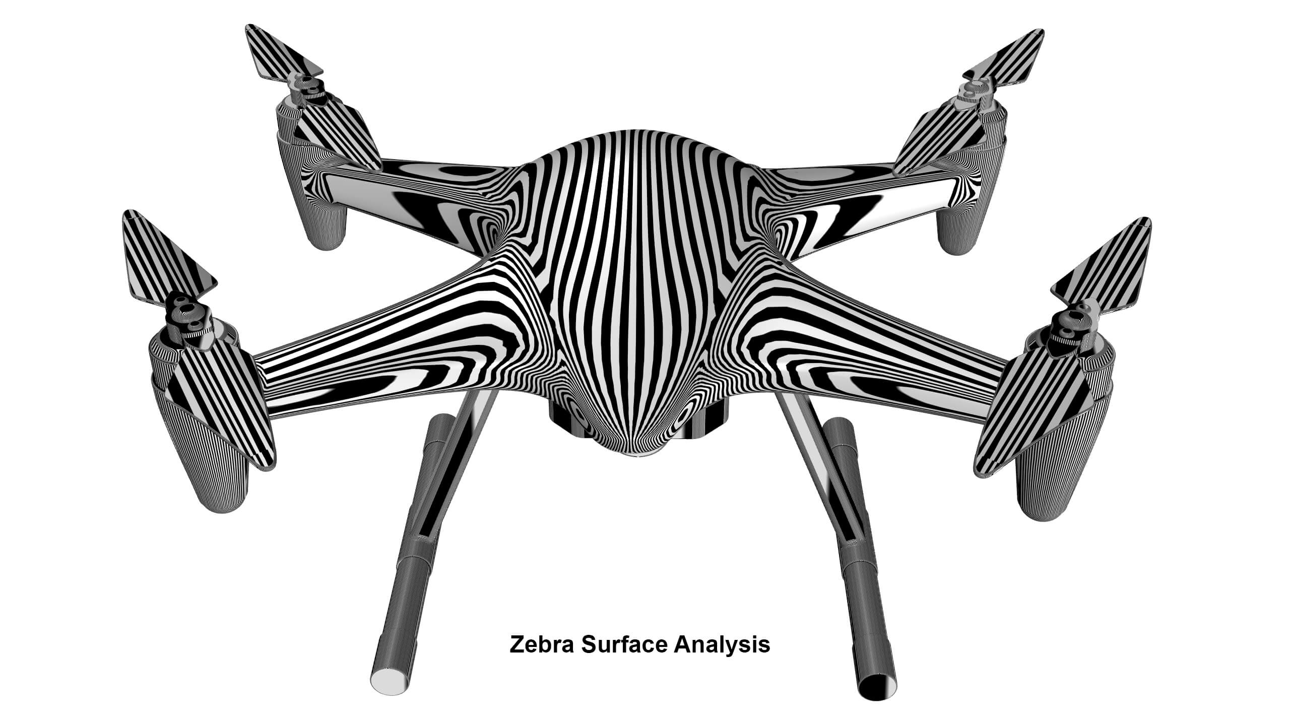 Industrial Survey and Mapping Drone Concept 3D Model