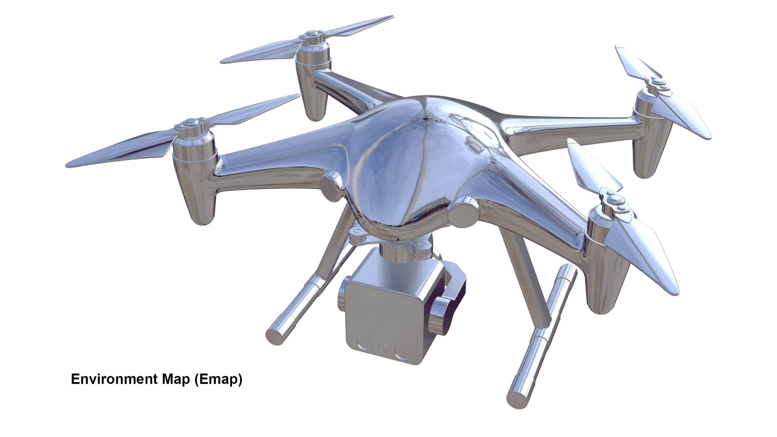Industrial Survey and Mapping Drone Concept 3D Model