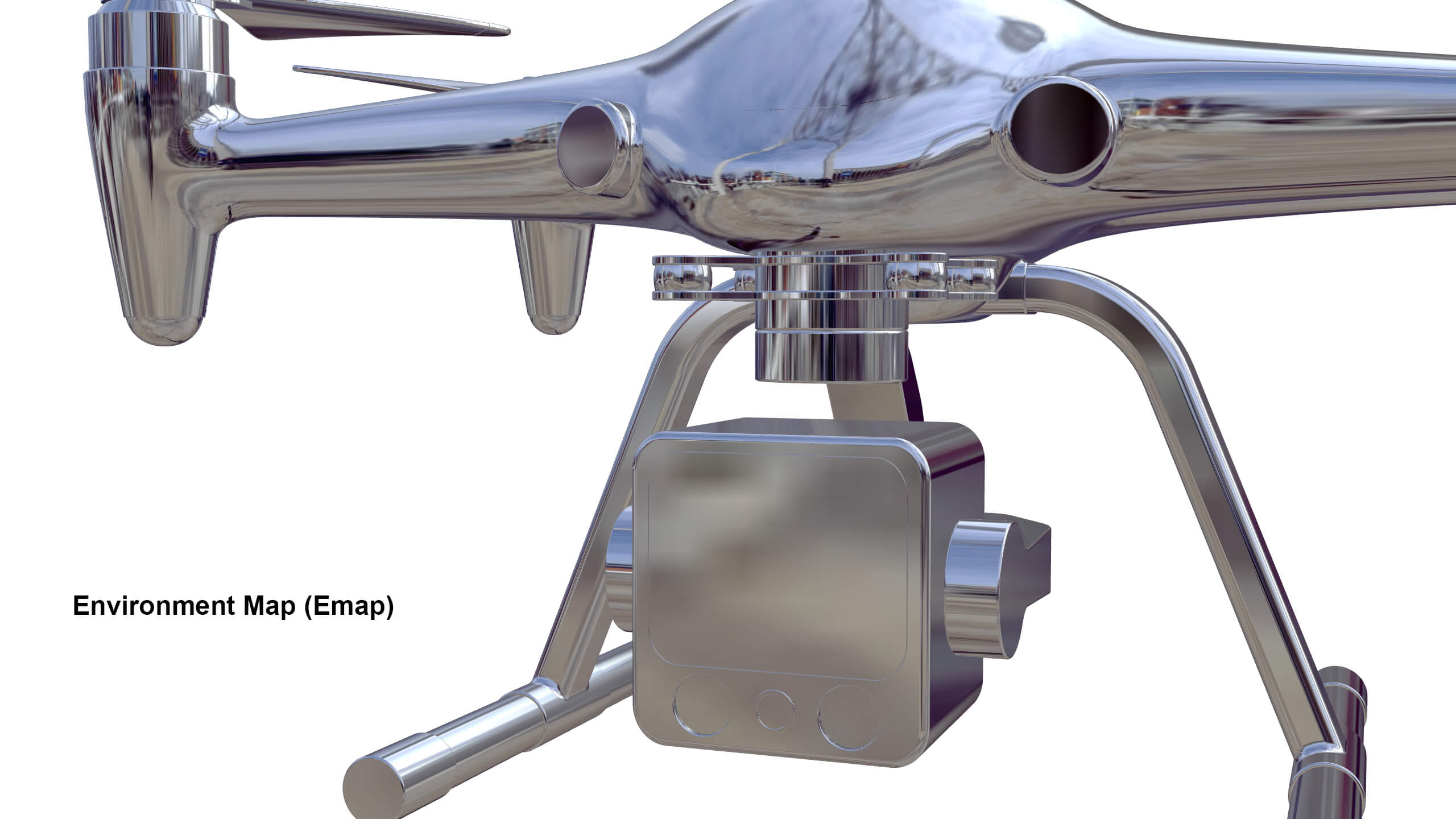 Industrial Survey and Mapping Drone Concept 3D Model