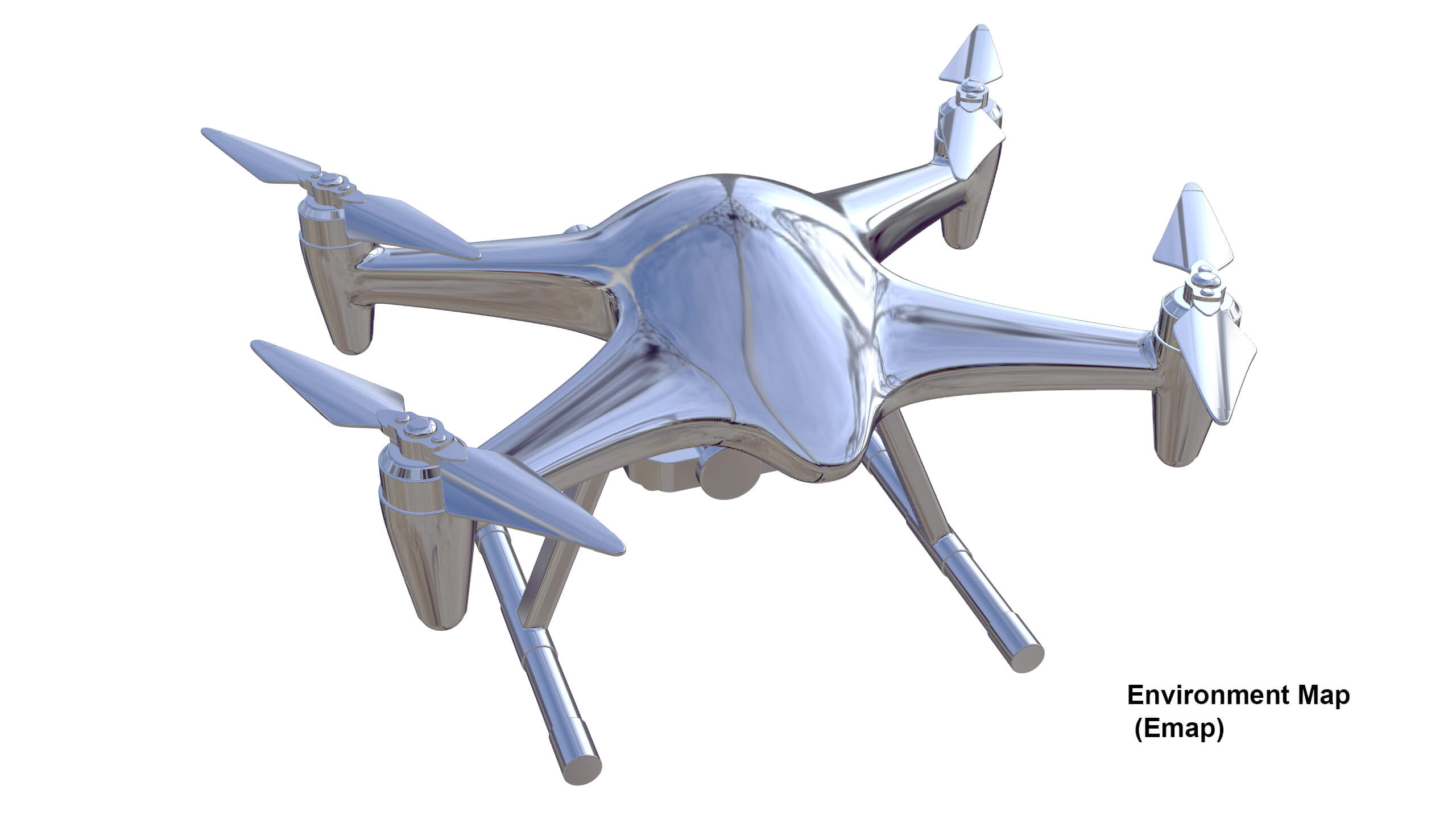 Industrial Survey and Mapping Drone Concept 3D Model