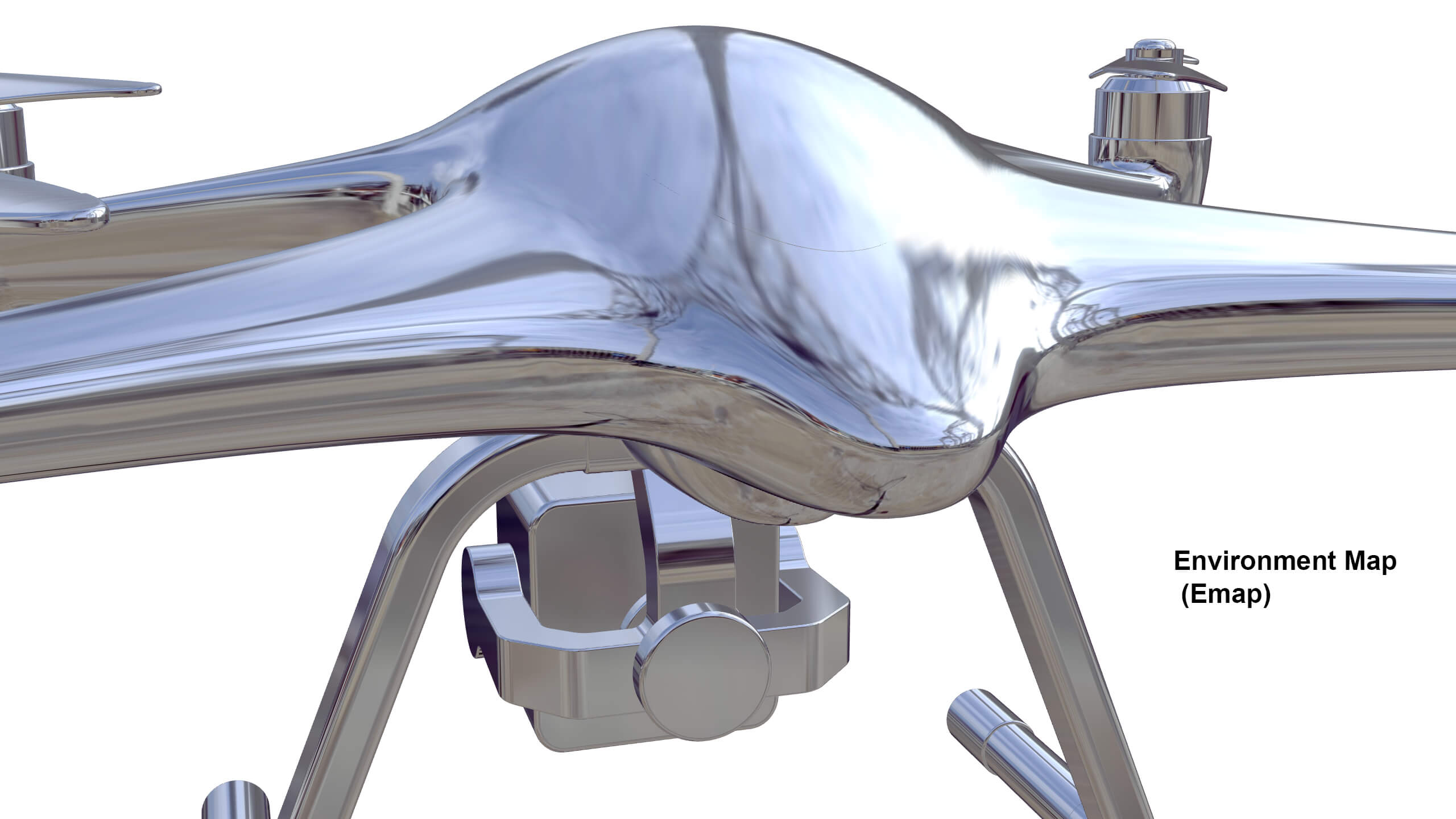 Industrial Survey and Mapping Drone Concept 3D Model