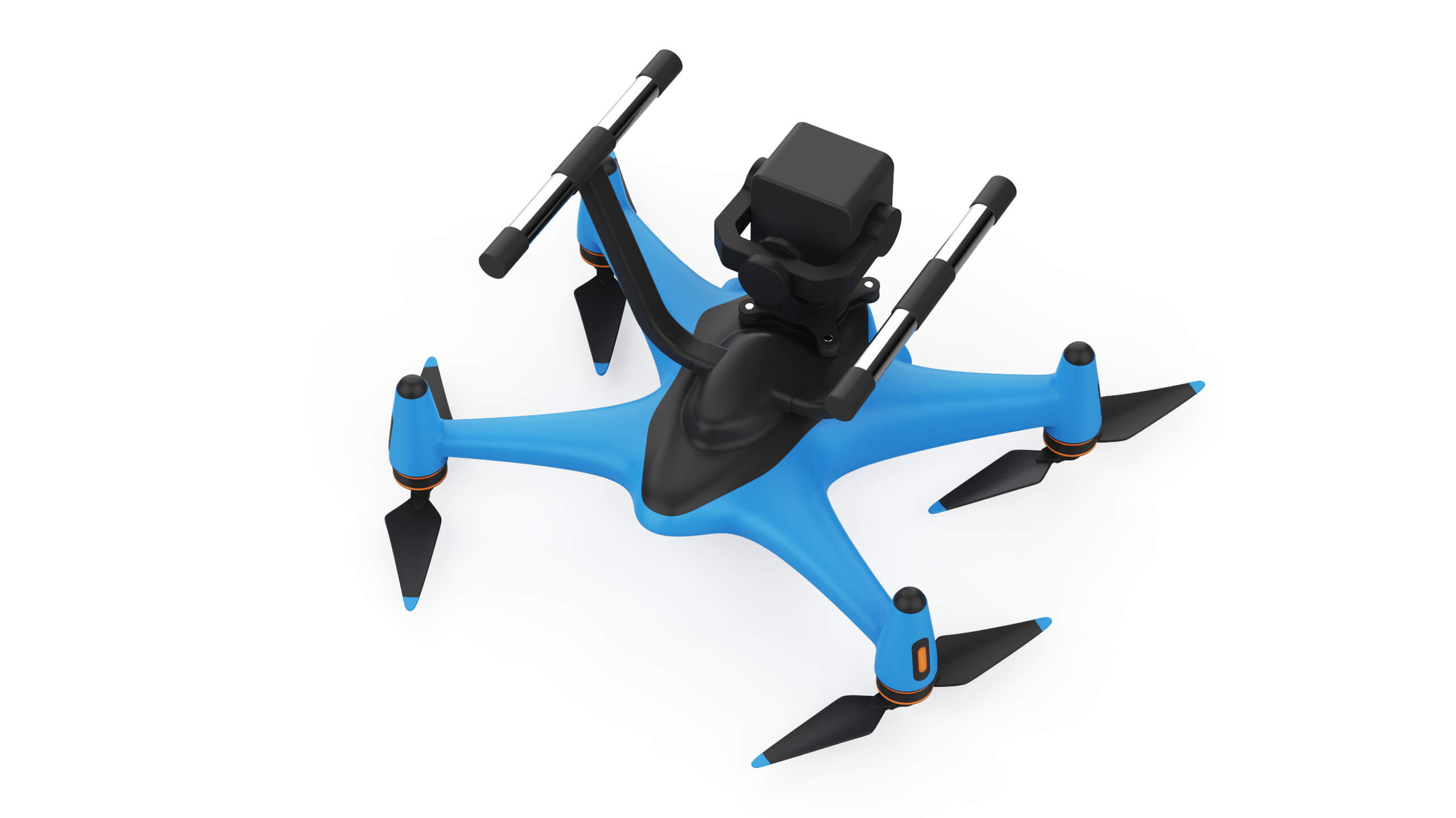 Industrial Survey and Mapping Drone Concept 3D Model