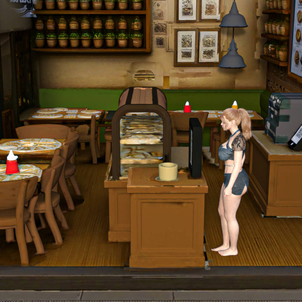 NGP Bakery Props &amp 5 Poses G8F Daz Content