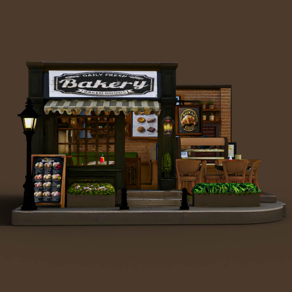 NGP Bakery Props &amp 5 Poses G8F Daz Content